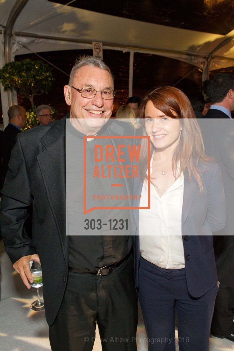 Father Ray Allender, Jennifer Hayes, USF California Prize, University of San Francisco. San Francisco, California, May 25th, 2016, Photo #303-1231 Father Ray Allender, Jennifer Hayes, Photo #303-1231
