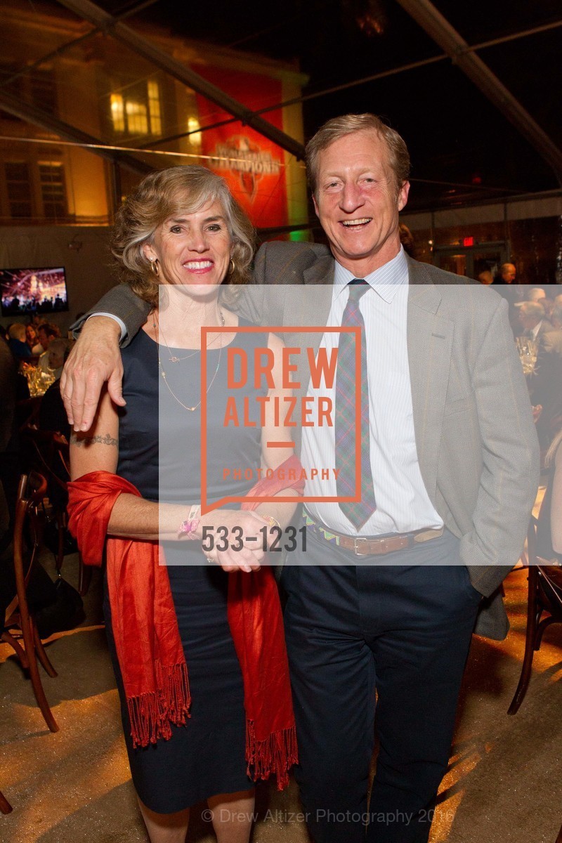 Kat Taylor, Tom Steyer, USF California Prize, University of San Francisco. San Francisco, California, May 25th, 2016, Photo #533-1231 Kat Taylor, Tom Steyer, Photo #533-1231