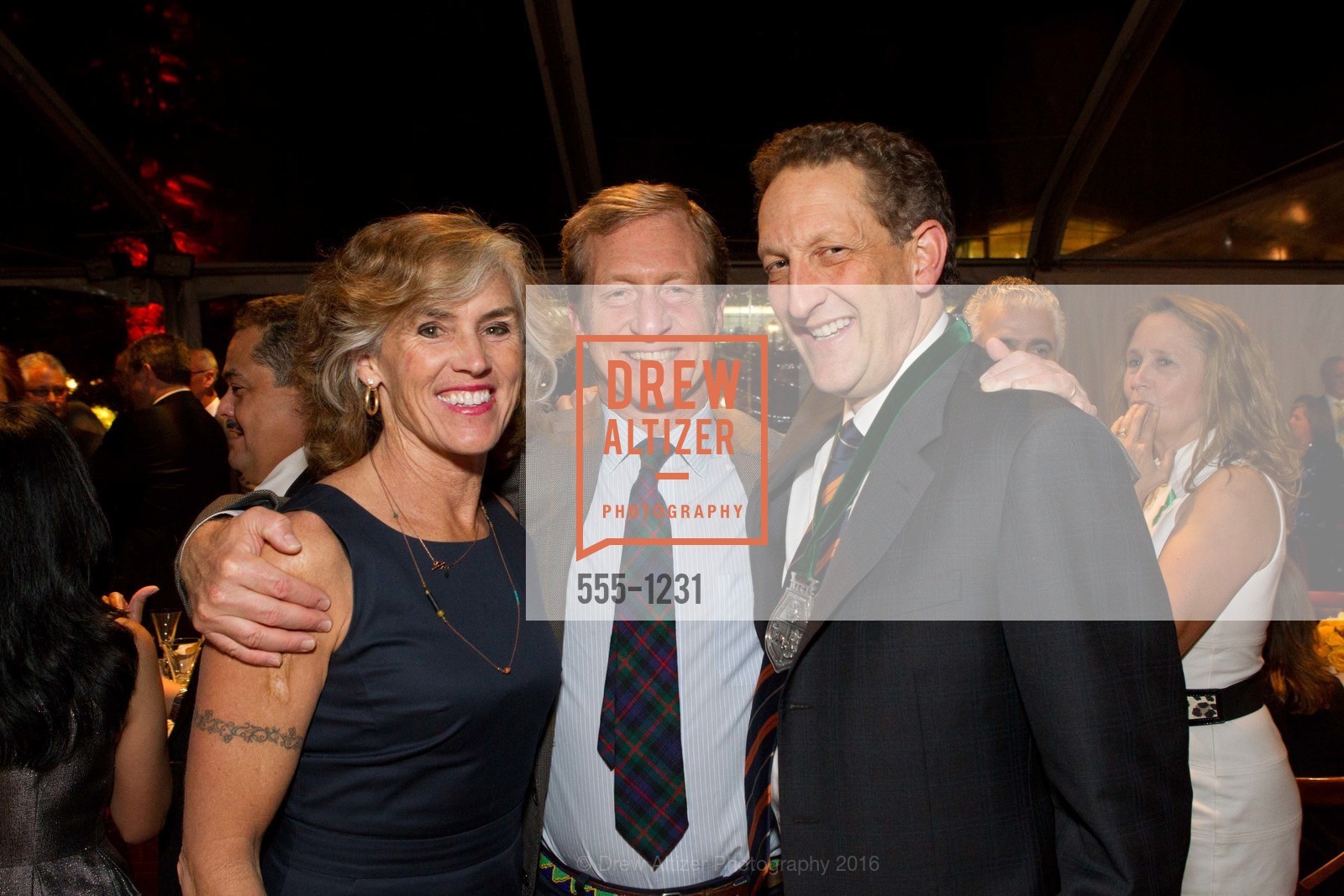 Kat Taylor, Tom Steyer, Larry Baer, USF California Prize, University of San Francisco. San Francisco, California, May 25th, 2016, Photo #555-1231 Kat Taylor, Tom Steyer, Larry Baer, Photo #555-1231
