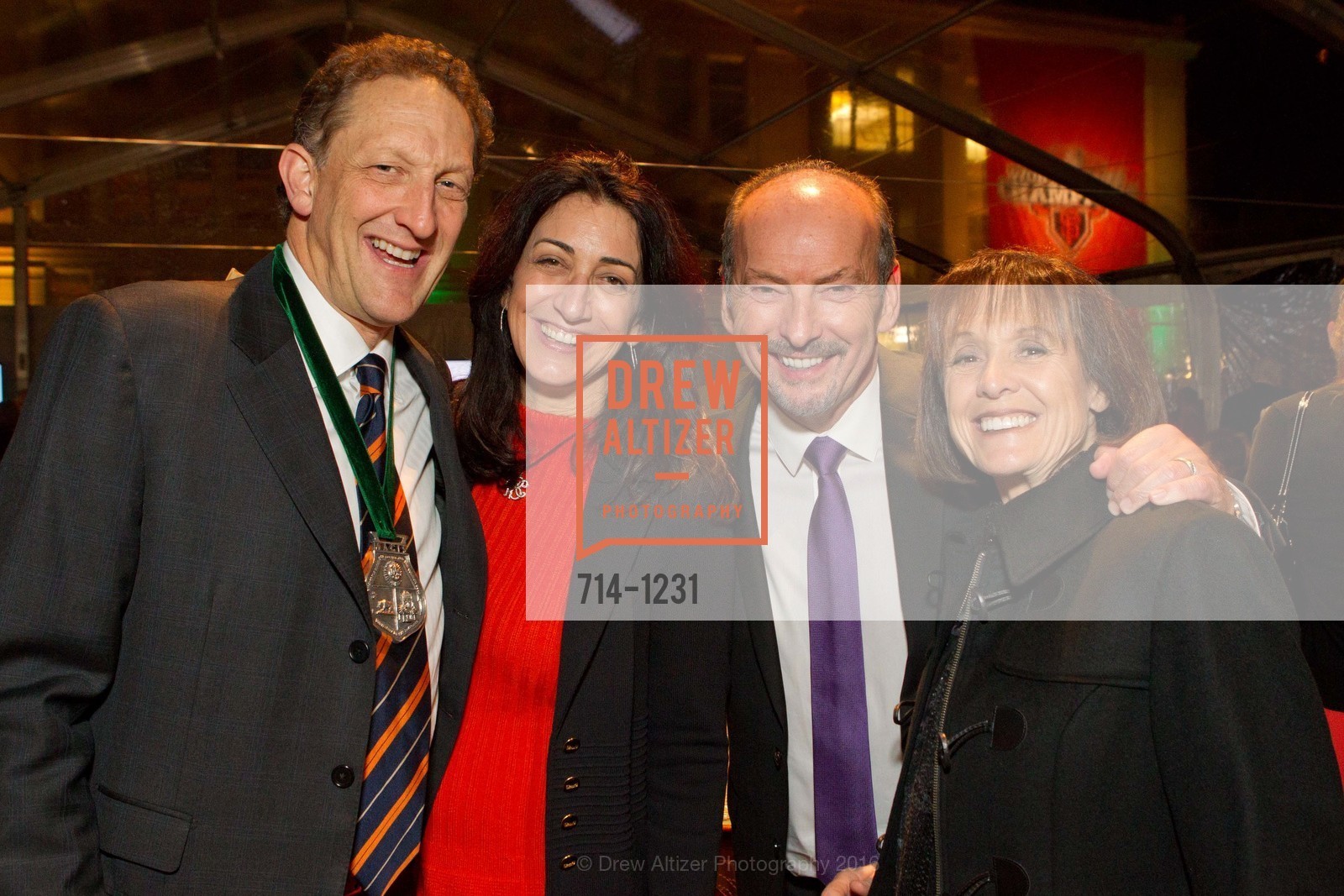 Larry Baer, Pam Baer, Peter Moore, Bernice Moore, USF California Prize, University of San Francisco. San Francisco, California, May 25th, 2016, Photo #714-1231 Larry Baer, Pam Baer, Peter Moore, Bernice Moore, Photo #714-1231