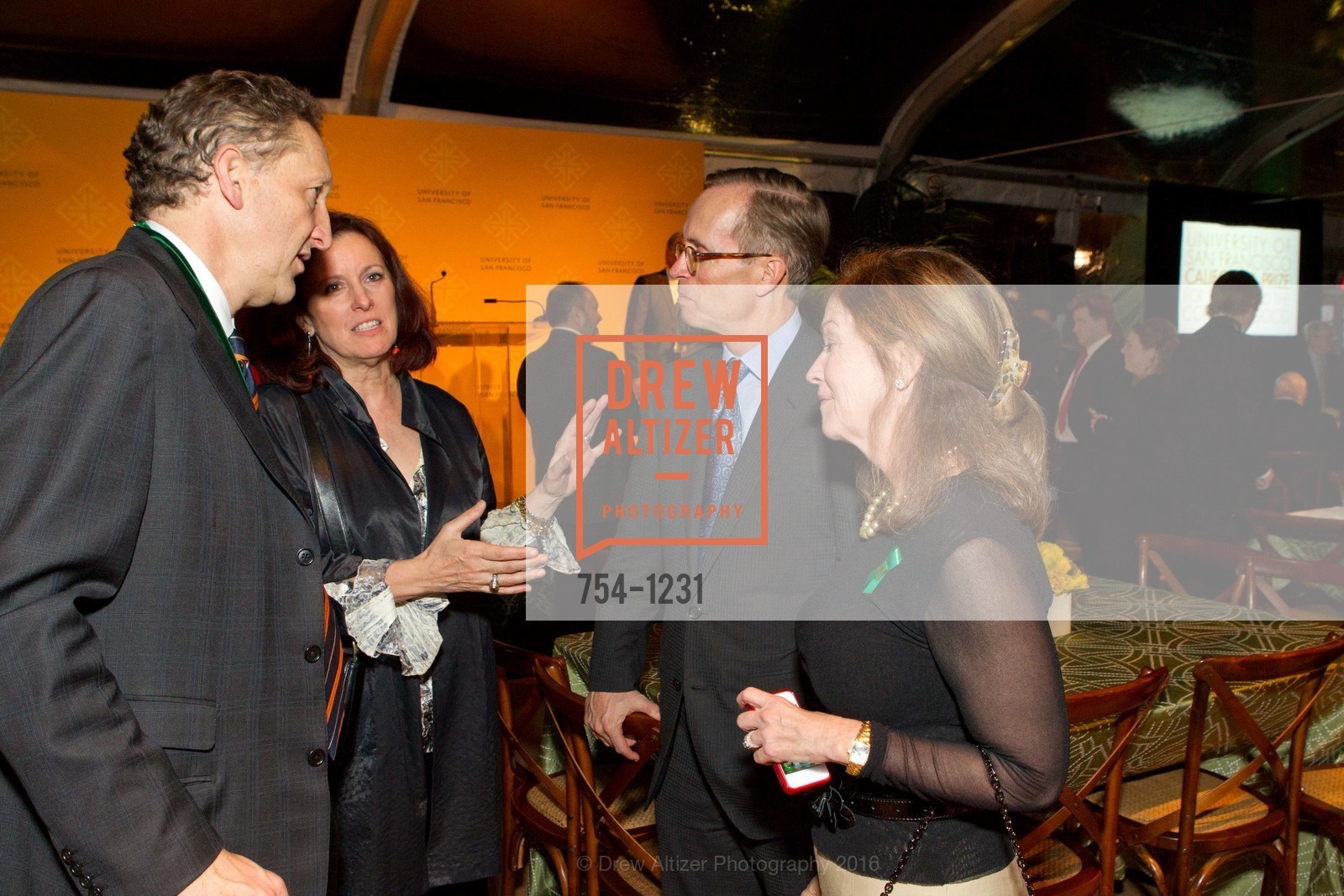 Larry Baer, Alexandra Morgan, George Hamel, Pam Hamel, USF California Prize, University of San Francisco. San Francisco, California, May 25th, 2016, Photo #754-1231 Larry Baer, Alexandra Morgan, George Hamel, Pam Hamel, Photo #754-1231