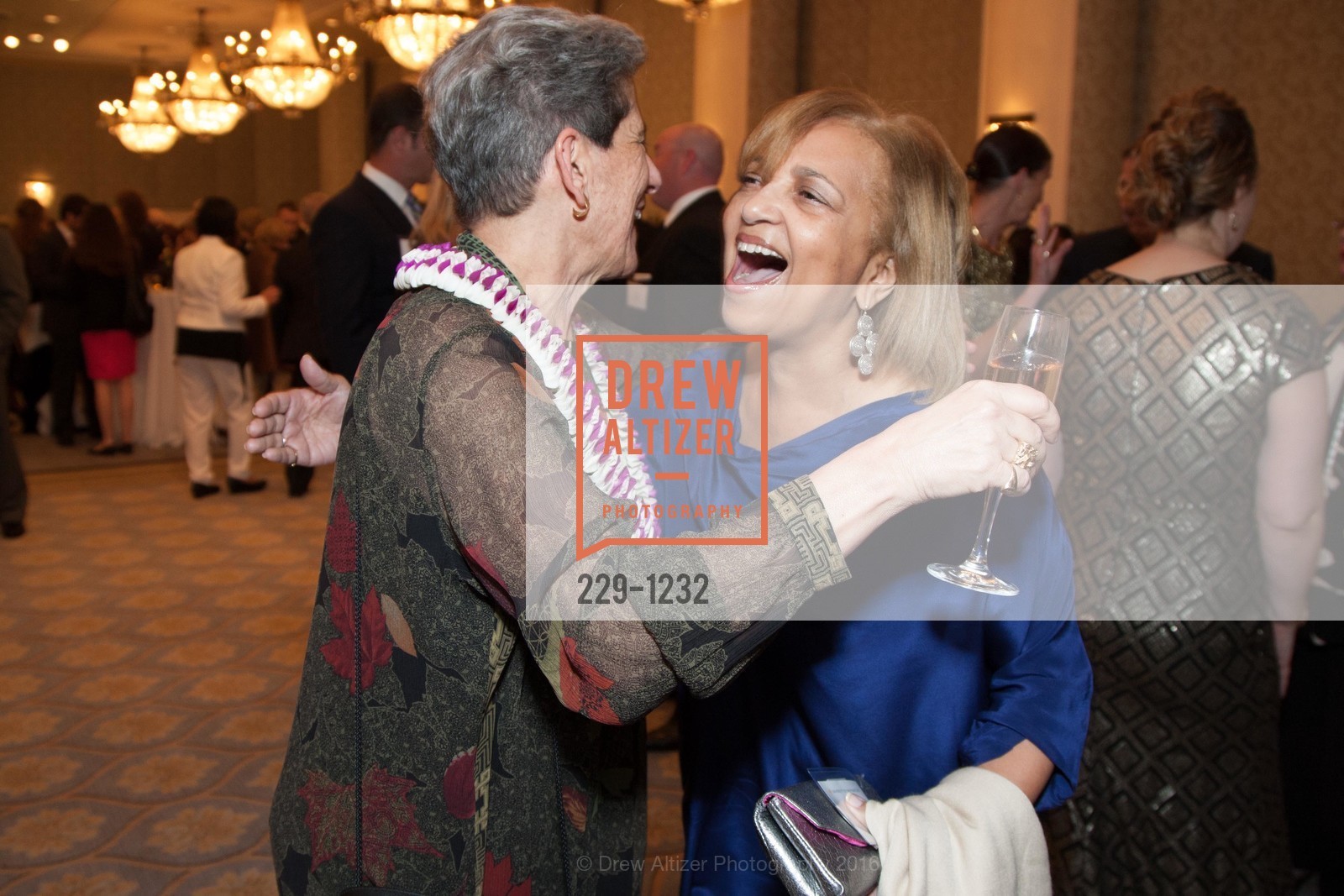 Annette Anton, Kathy Walton, USF Alumni Awards Gala, Fairmont Hotel. San Francisco, California, May 25th, 2016, Photo #229-1232 Annette Anton, Kathy Walton, Photo #229-1232