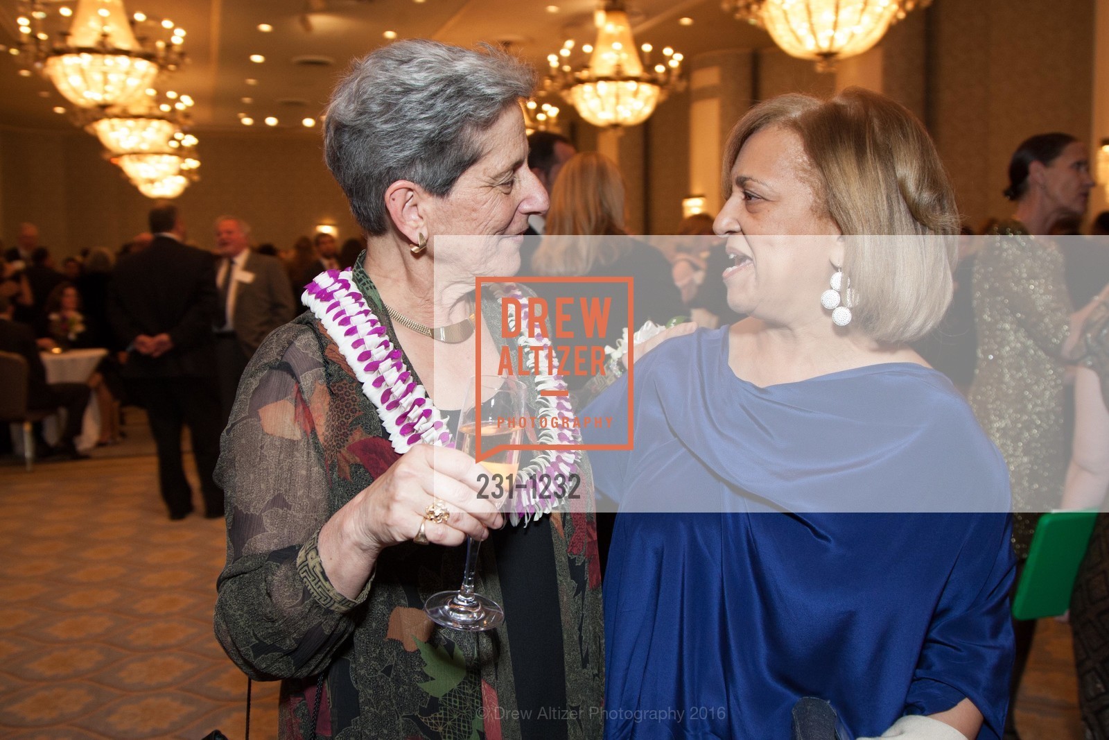 Annette Anton, Kathy Walton, USF Alumni Awards Gala, Fairmont Hotel. San Francisco, California, May 25th, 2016, Photo #231-1232 Annette Anton, Kathy Walton, Photo #231-1232