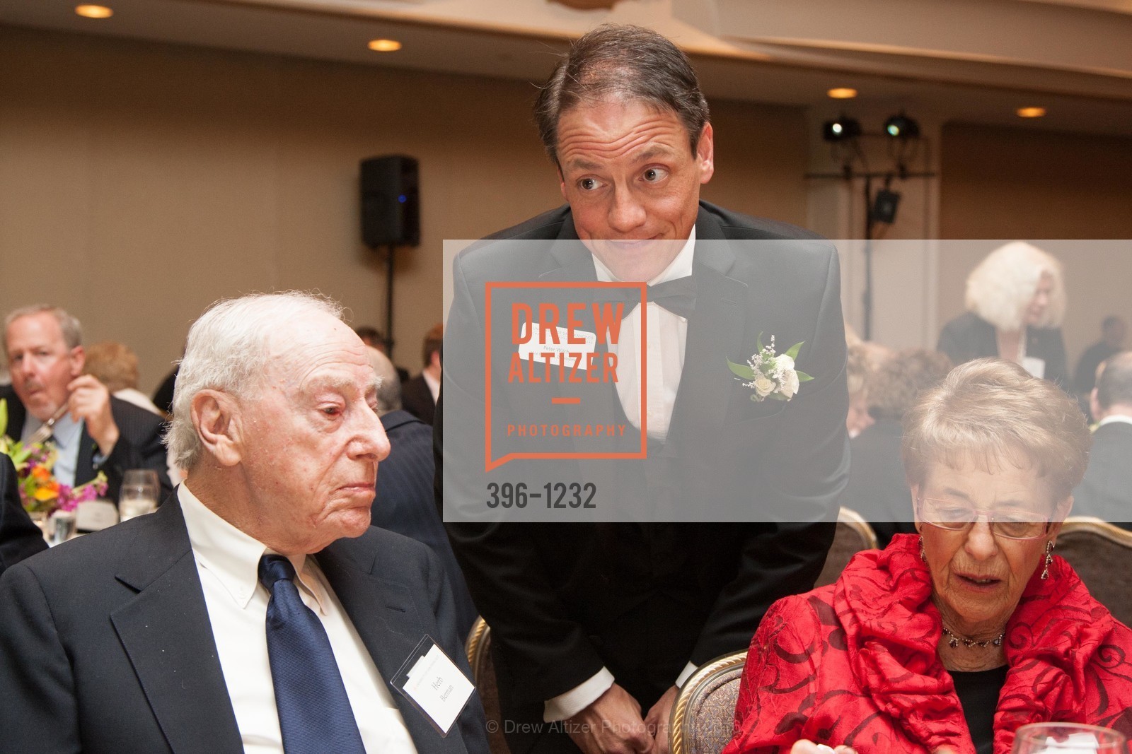 Herb Berman, Peter Wilch, Elaine Berman, USF Alumni Awards Gala, Fairmont Hotel. San Francisco, California, May 25th, 2016, Photo #396-1232 Herb Berman, Peter Wilch, Elaine Berman, Photo #396-1232