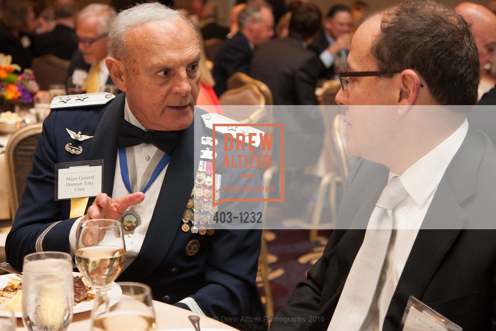 Major General Drennan Tony Clark, USF Alumni Awards Gala, Fairmont Hotel. San Francisco, California, May 25th, 2016, Photo #403-1232 Major General Drennan Tony Clark, Photo #403-1232