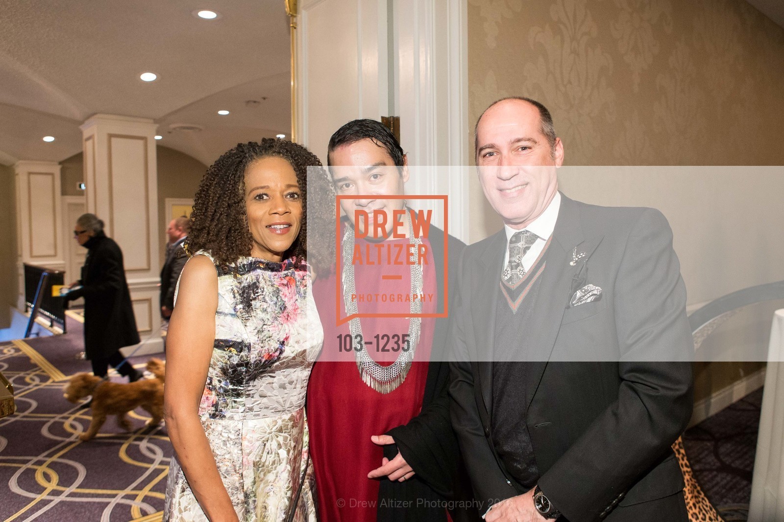 Paula West, Ernie Ortiz, Ken Cross, Petchitecture: PAWS' 21st Fundraising Event, The Fairmont, San Francisco, May 25th, 2016, Photo #103-1235 Paula West, Ernie Ortiz, Ken Cross, Photo #103-1235