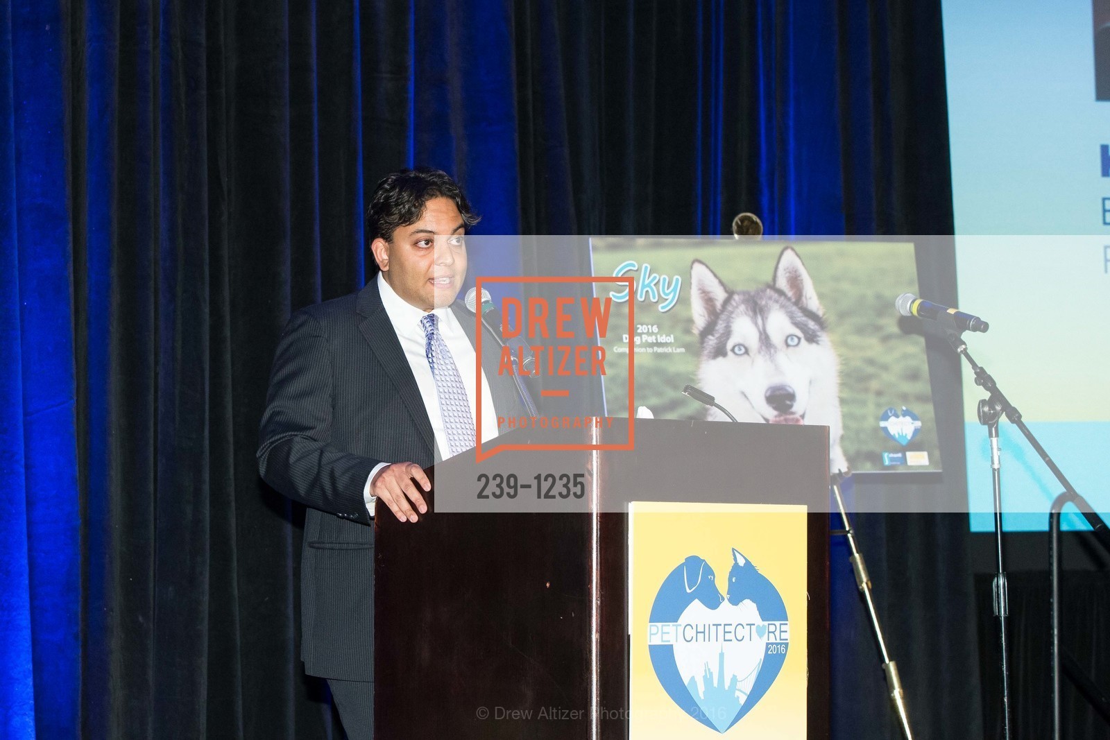 Kaushik Roy, Petchitecture: PAWS' 21st Fundraising Event, The Fairmont, San Francisco, May 25th, 2016, Photo #239-1235 Kaushik Roy, Photo #239-1235