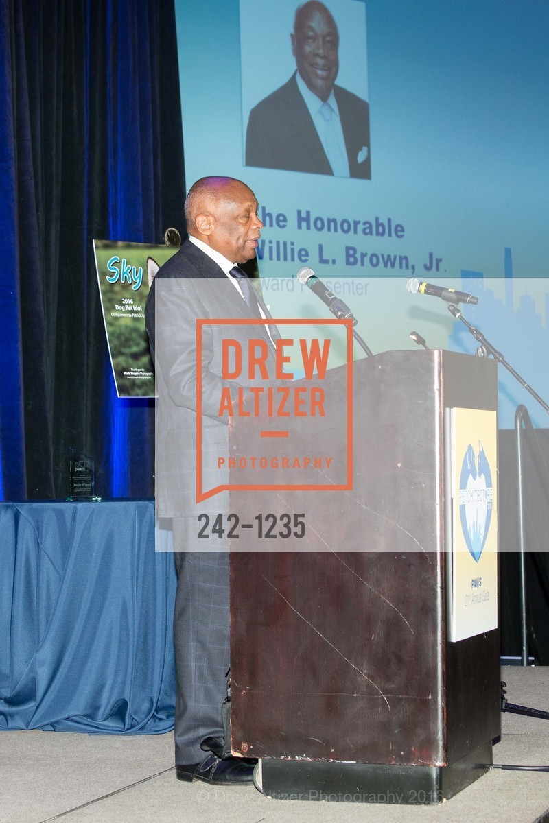 Willie Brown, Petchitecture: PAWS' 21st Fundraising Event, The Fairmont, San Francisco, May 25th, 2016, Photo #242-1235 Willie Brown, Photo #242-1235