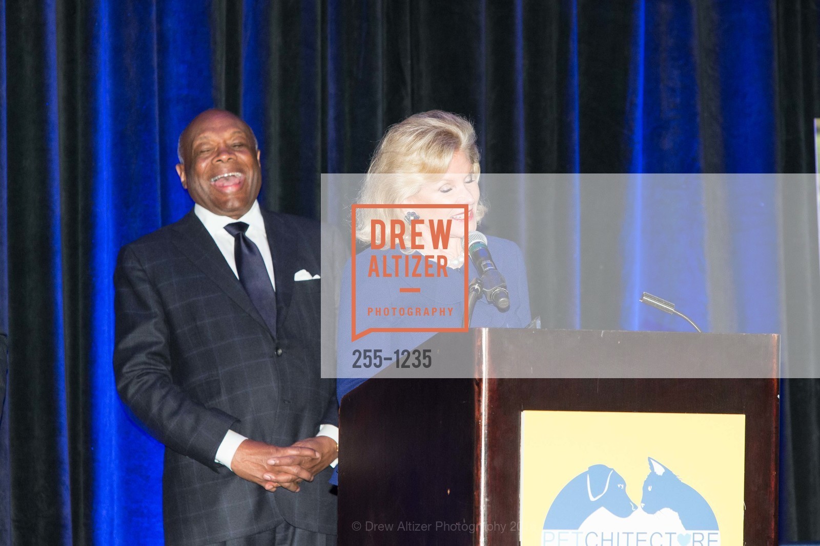 Willie Brown, Dede Wilsey, Petchitecture: PAWS' 21st Fundraising Event, The Fairmont, San Francisco, May 25th, 2016, Photo #255-1235 Willie Brown, Dede Wilsey, Photo #255-1235