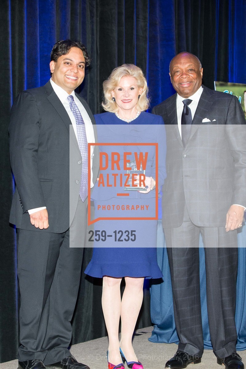 Kaushik Roy, Dede Wilsey, Willie Brown, Petchitecture: PAWS' 21st Fundraising Event, The Fairmont, San Francisco, May 25th, 2016, Photo #259-1235 Kaushik Roy, Dede Wilsey, Willie Brown, Photo #259-1235