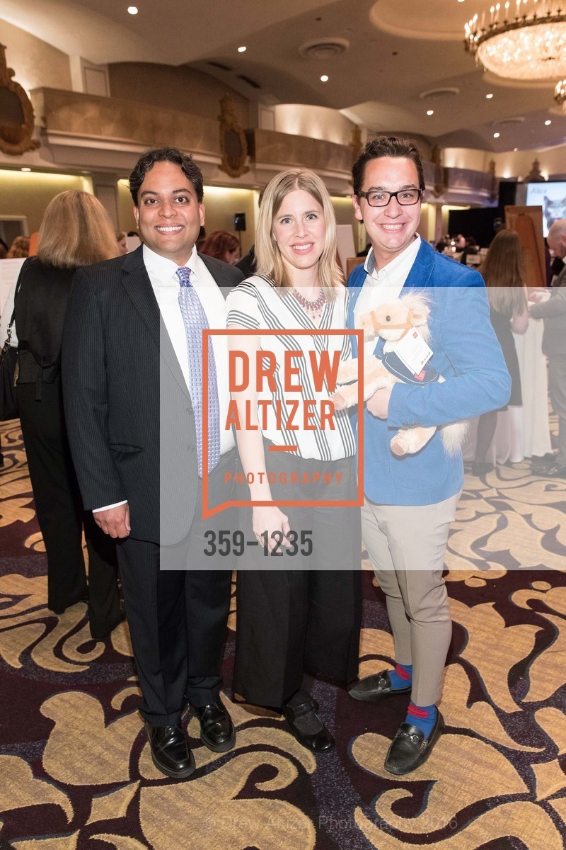 Kaushik Roy, Mindy Schweitzer, Christopher Wisemen, Petchitecture: PAWS' 21st Fundraising Event, The Fairmont, San Francisco, May 25th, 2016, Photo #359-1235 Kaushik Roy, Mindy Schweitzer, Christopher Wisemen, Photo #359-1235