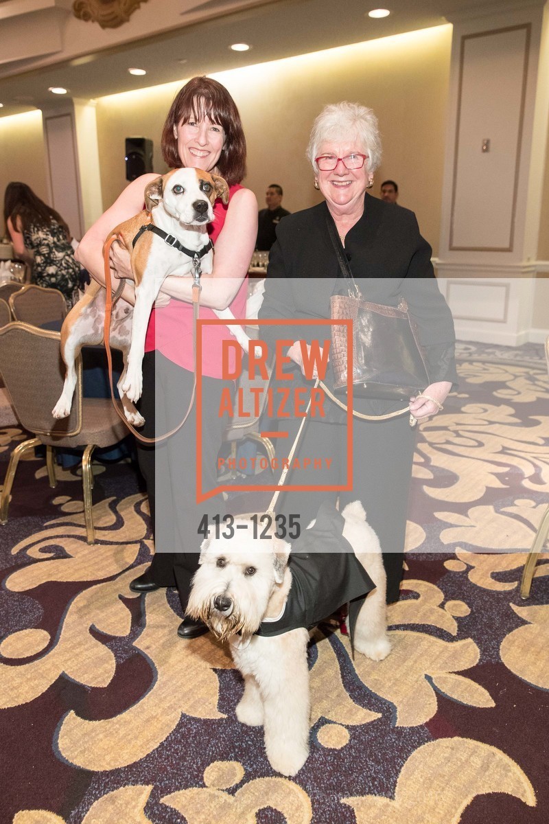 Sandra Gordon, Spencer, Patty Kenny, Auggie, Petchitecture: PAWS' 21st Fundraising Event, The Fairmont, San Francisco, May 25th, 2016, Photo #413-1235 Sandra Gordon, Spencer, Patty Kenny, Auggie, Photo #413-1235