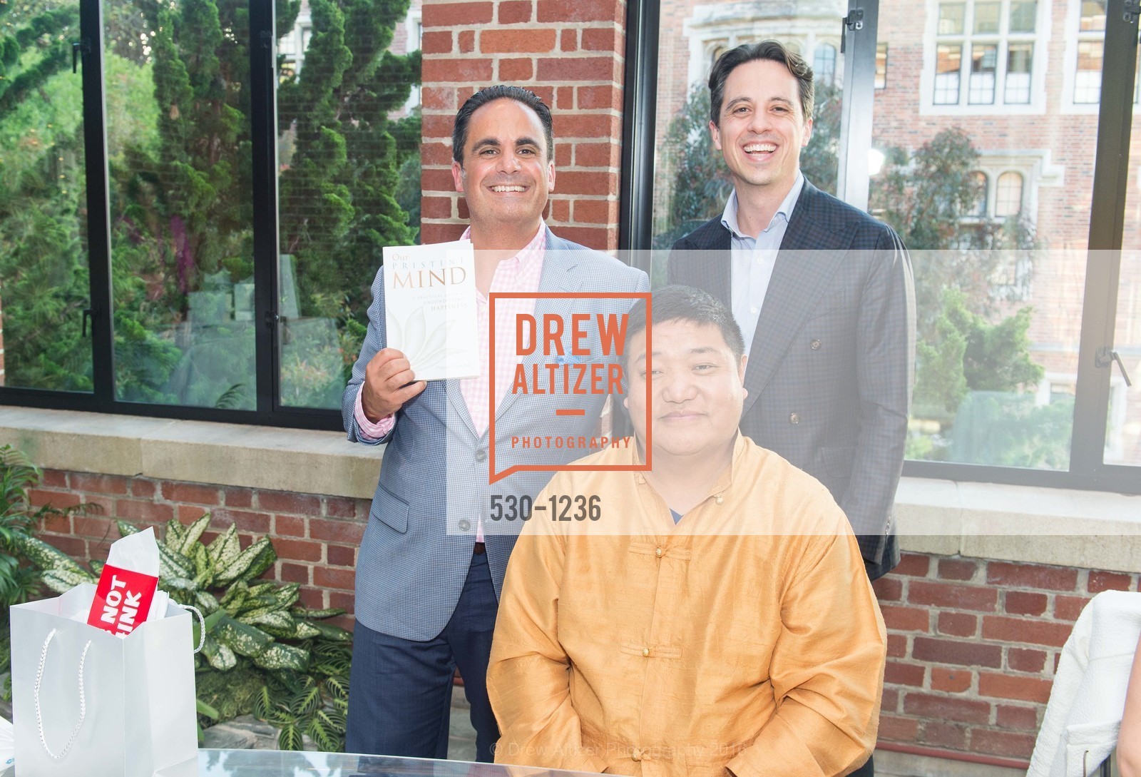 Paul Lagrotteria, Orgyen Chowang Rinpoche, Brian Lagrotteria, Our Pristine Mind: A Practical Guide to Unconditional Happiness Book Signing Party, 2790 Broadway. 2790 Broadway, May 25th, 2016, Photo #530-1236 Paul Lagrotteria, Orgyen Chowang Rinpoche, Brian Lagrotteria, Photo #530-1236