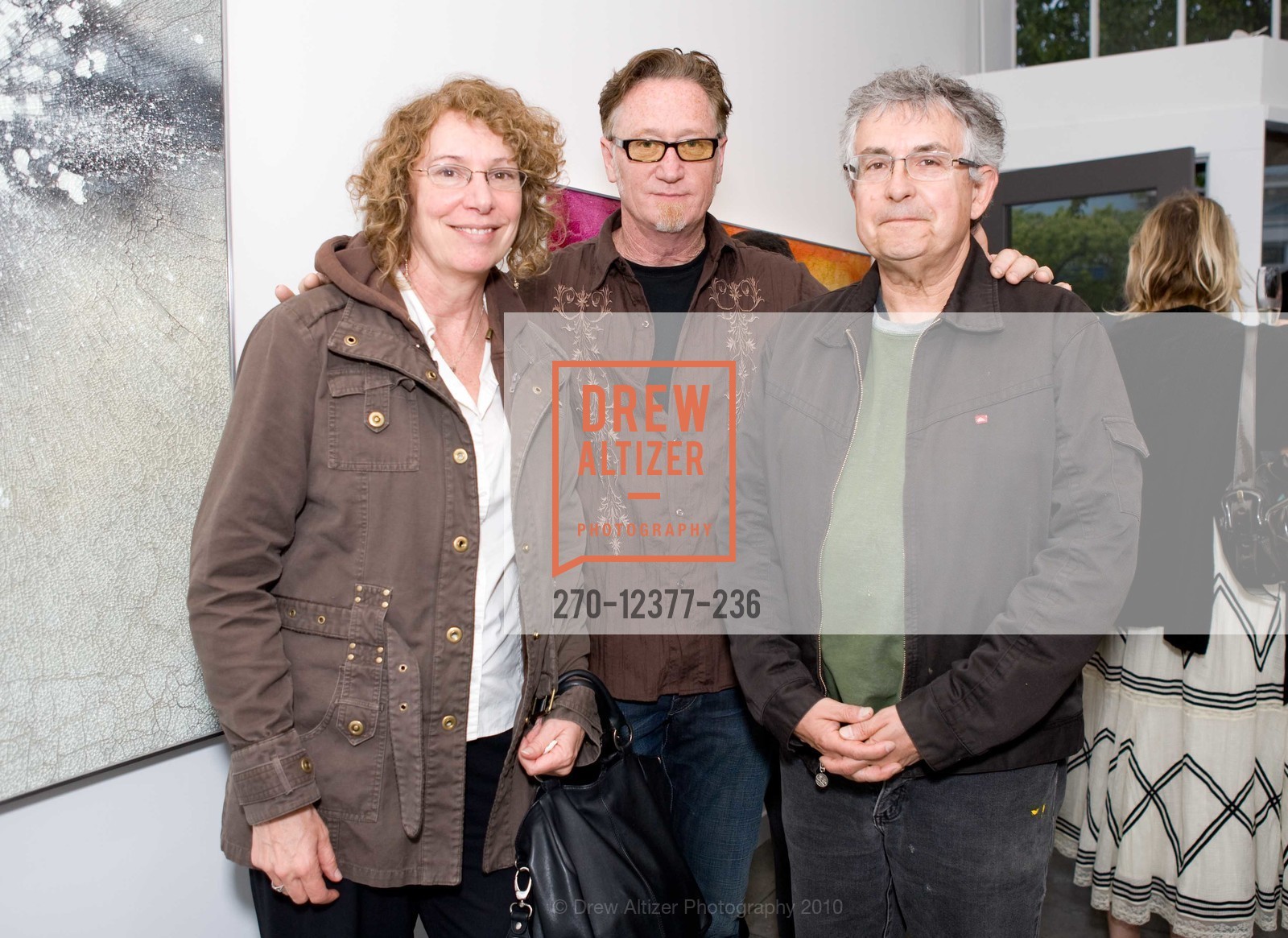 Joan Kruckewitt, Danny Perkins, Jay Musler, CASSANDRIA BLACKMORE Private Gallery Preview Event, US, May 20th, 2010, Photo #270-12377-236 Joan Kruckewitt, Danny Perkins, Jay Musler, Photo #270-12377-236