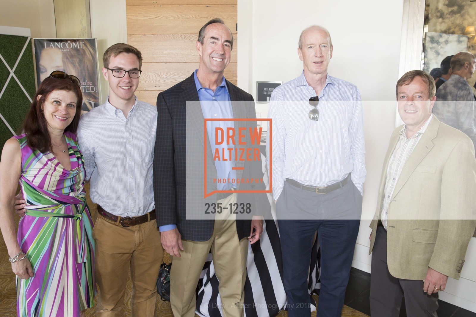 Janice Huff, Ben Backus, John Backus, Bruce Dunlevie, John Kinney, Inside Anne's Closet 2016, Rosewood Sand Hill, June 1st, 2016, Photo #235-1238 Janice Huff, Ben Backus, John Backus, Bruce Dunlevie, John Kinney, Photo #235-1238