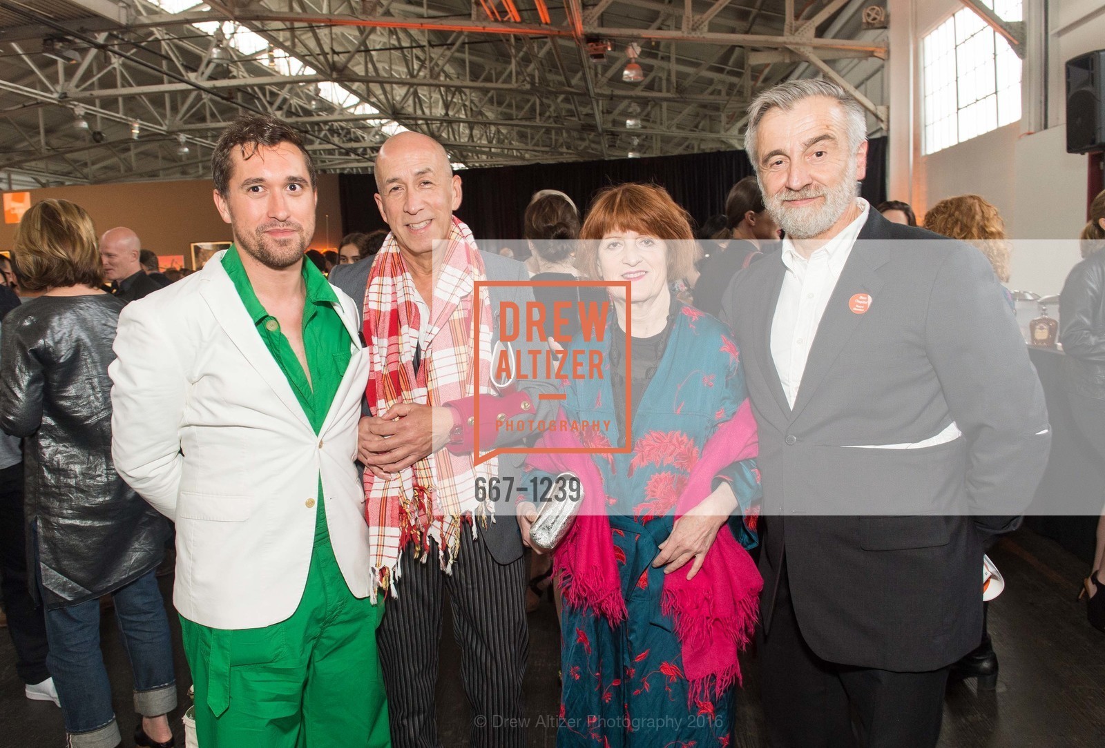Anton Stuebner, Ed Gilbert, Chris Ospital, Ben Ospital, Headlands Benefit Art Auction 2016, Festival Pavilion at Fort Mason Center for Arts and Culture, June 1st, 2016, Photo #667-1239 Anton Stuebner, Ed Gilbert, Chris Ospital, Ben Ospital, Photo #667-1239