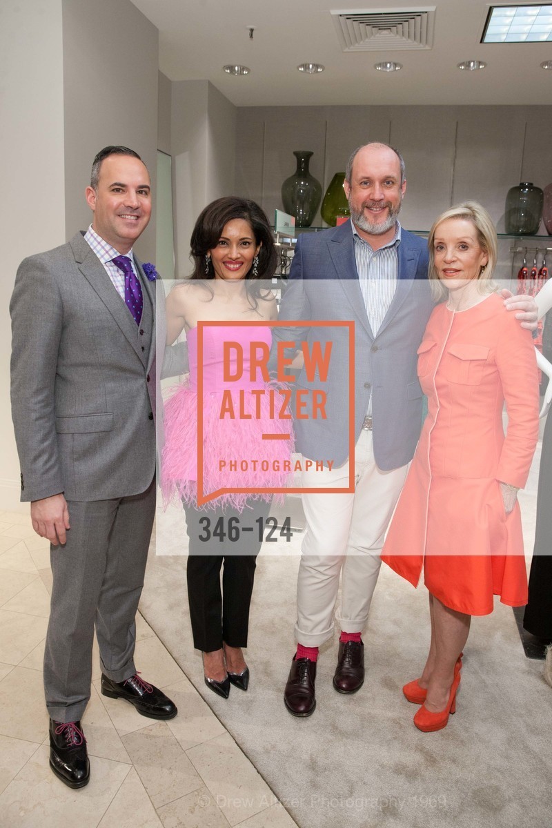 Robert Arnold-Kraft, Komal Shah, Peter Copping, Barbara Brown, Saks Fifth Avenue hosts the Peter Copping Personal Appearance, Saks Fifth Ave. 384 Post St, May 20th, 2015
