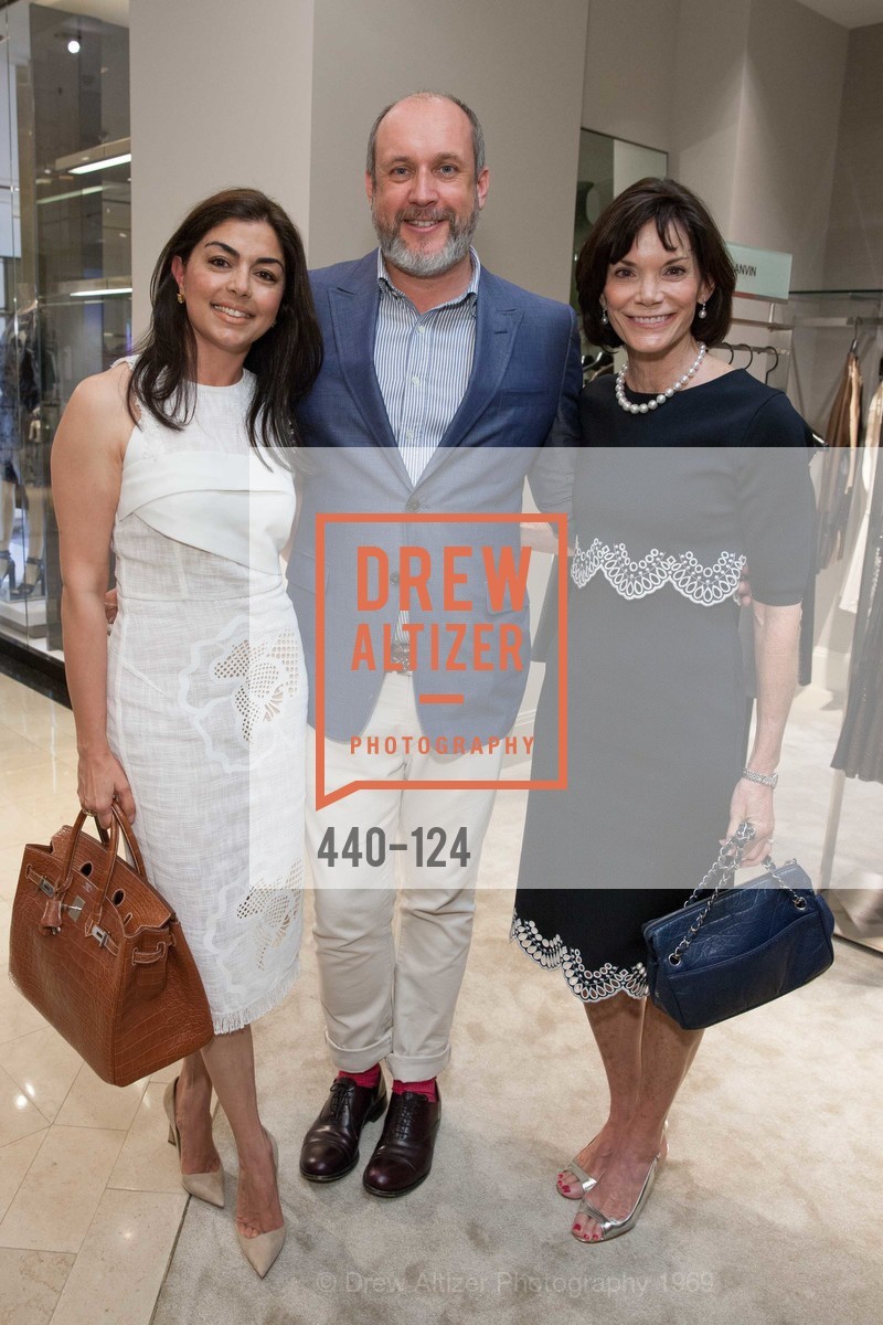 Sara Abassi, Peter Copping, Lisa Mooring, Saks Fifth Avenue hosts the Peter Copping Personal Appearance, Saks Fifth Ave. 384 Post St, May 20th, 2015