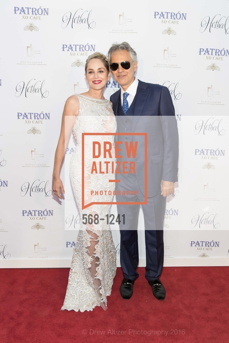 Sharon Stone, Andrea Bocelli, 2016 Hotbed Benefit: Le Cirque du Nuit, Private Residence, June 4th, 2016, Photo #568-1241 Sharon Stone, Andrea Bocelli, Photo #568-1241