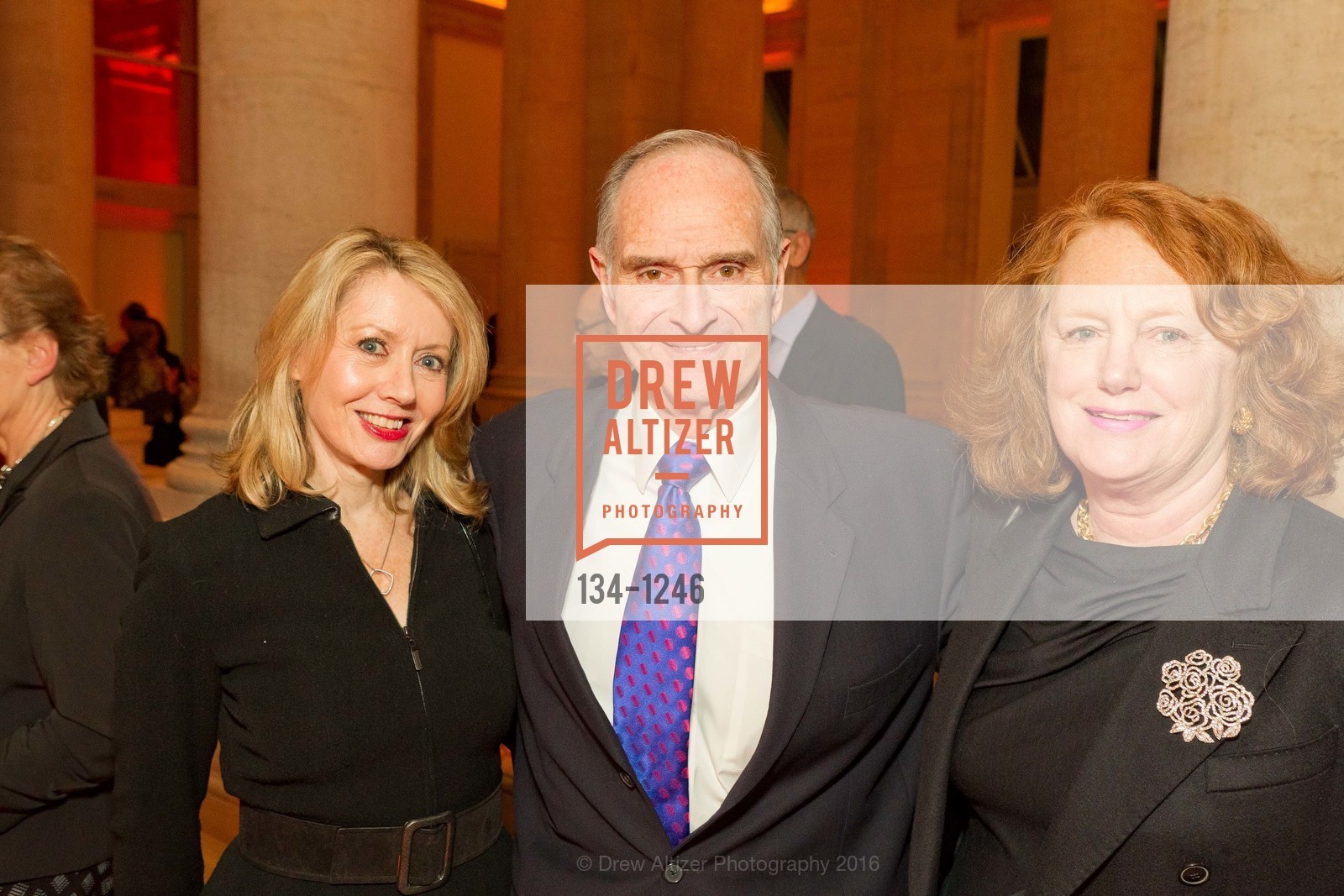 Christine Hughes, Abe Ostrovsky, Sally Pipes, Koret Foundation Dinner at Asian Art Museum, Asian Art Museum. San Francisco, California, June 3rd, 2016, Photo #134-1246 Christine Hughes, Abe Ostrovsky, Sally Pipes, Photo #134-1246