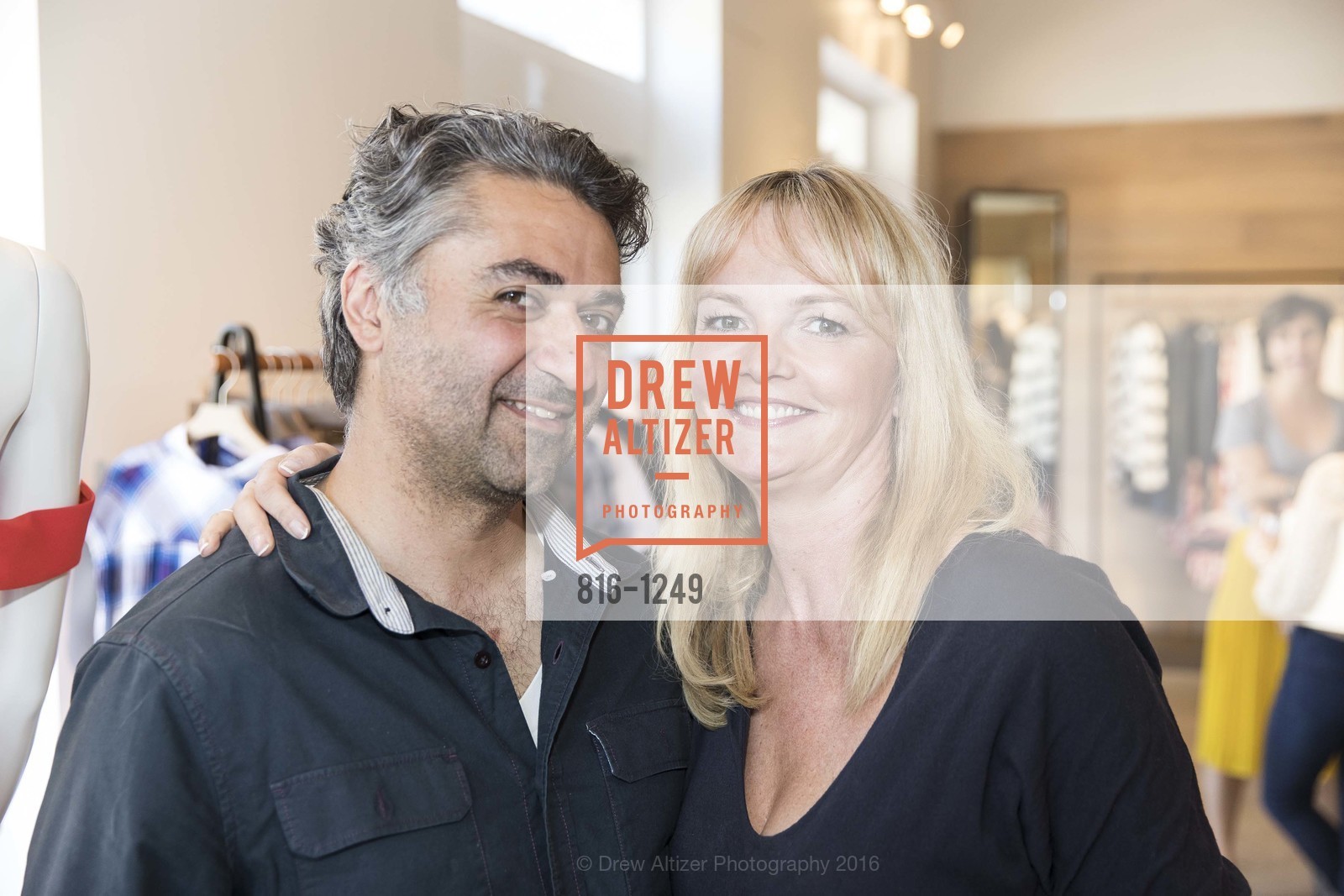 Hooman Khalili, Sarah Lewis, Intermix Reception Benefiting the Representation Project, Intermix Marin Boutique, June 2nd, 2016, Photo #816-1249 Hooman Khalili, Sarah Lewis, Photo #816-1249