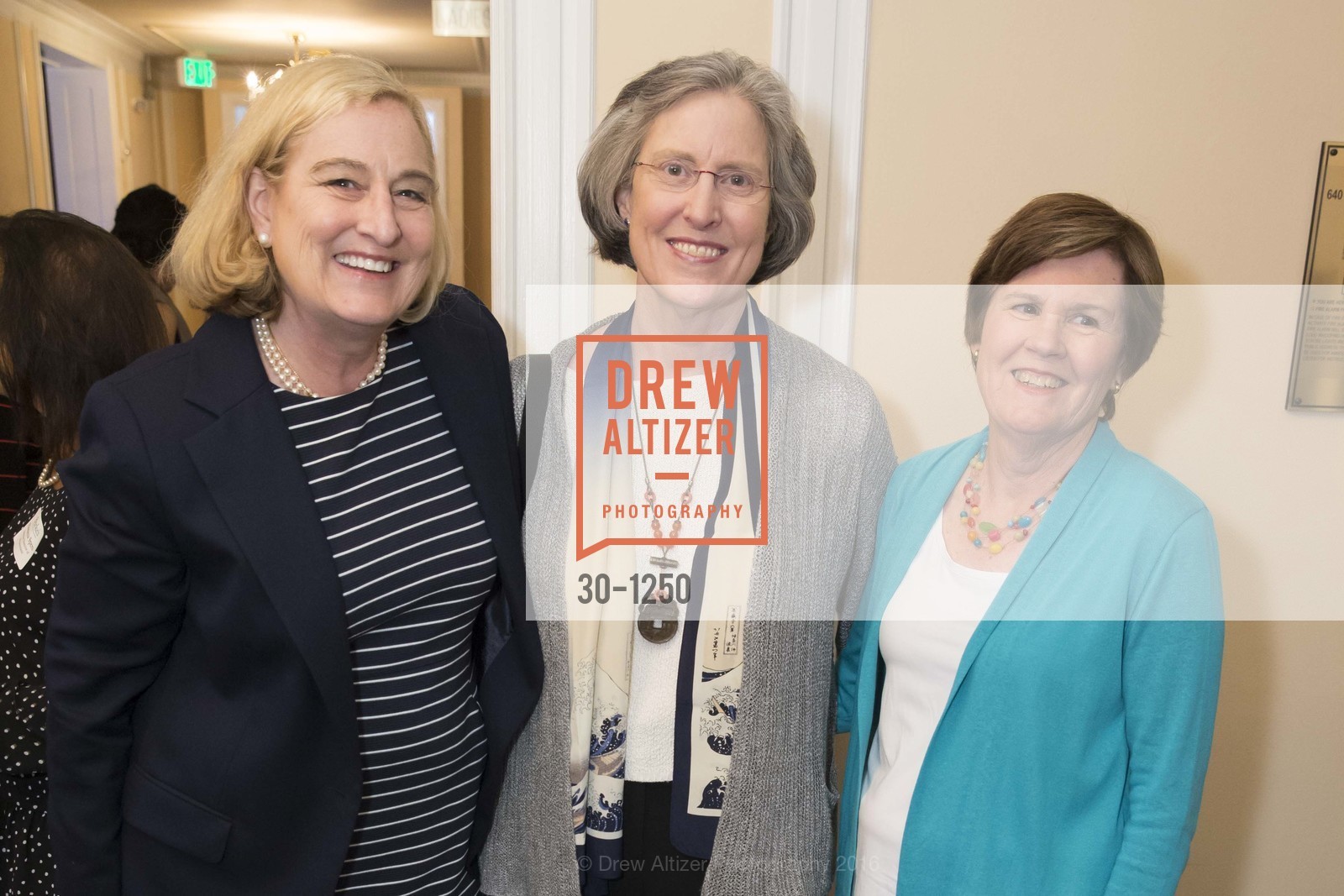 Joan Ashley Tallman, Aileen Griffey, Marianna Avenali Schaefer, Burke's Alumnae Luncheon, Metropolitan Club. 640 Sutter Street, San Francisco, June 3rd, 2016, Photo #30-1250 Joan Ashley Tallman, Aileen Griffey, Marianna Avenali Schaefer, Photo #30-1250
