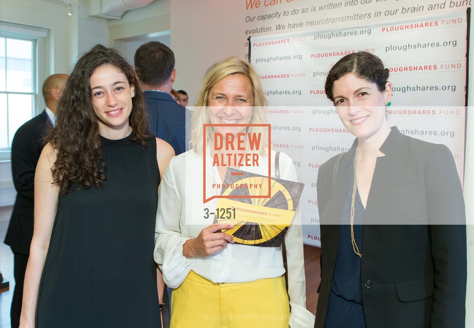 Rebecca Stern, Annie Roney, Samara Dun, Ploughshares Fund Chain Reaction: Women in Security, Presidio, Photo #3-1251 Rebecca Stern, Annie Roney, Samara Dun, Photo #3-1251