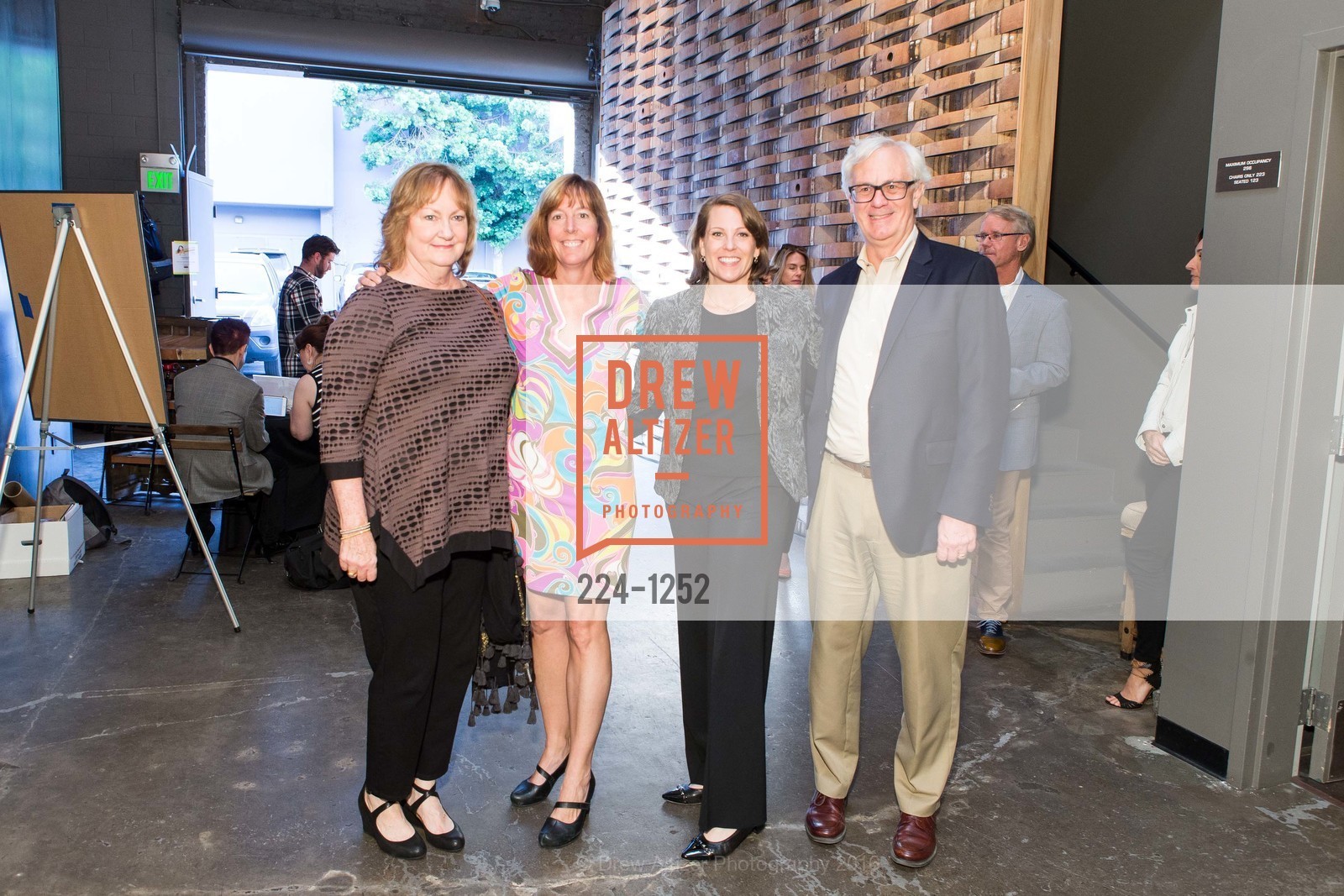 Laura Powell, Sherilyn Adams, Allison Wysocki, Chuck Byce, UNCORKED! with Friends of Larkin Street, Bluxome Street Winery, June 9th, 2016, Photo #224-1252 Laura Powell, Sherilyn Adams, Allison Wysocki, Chuck Byce, Photo #224-1252