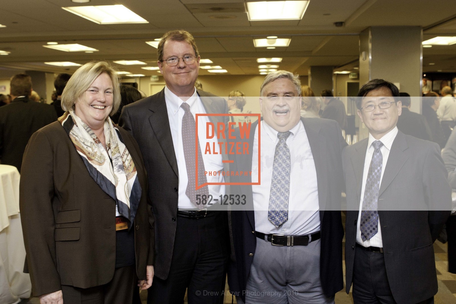 Betsy Gaffney, Bob Edmondson, Rick Zawadski, John Shen, National PACE Conference: Opening Night Reception - Diverse Flavors of San Francisco, US, October 5th, 2010, Photo #582-12533 Betsy Gaffney, Bob Edmondson, Rick Zawadski, John Shen, Photo #582-12533