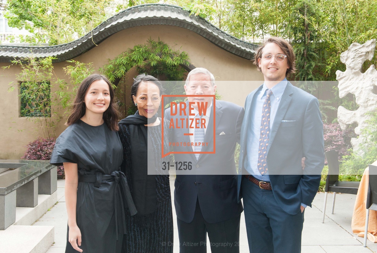 Claire Vinson, Joan Vinson, Glenn Vinson, Philip Williams, The Asian Art Museum Honors Their Unsung Heroes, Asian Art Museum, The Peterson Room. 200 Larkin St, June 7th, 2016, Photo #31-1256 Claire Vinson, Joan Vinson, Glenn Vinson, Philip Williams, Photo #31-1256