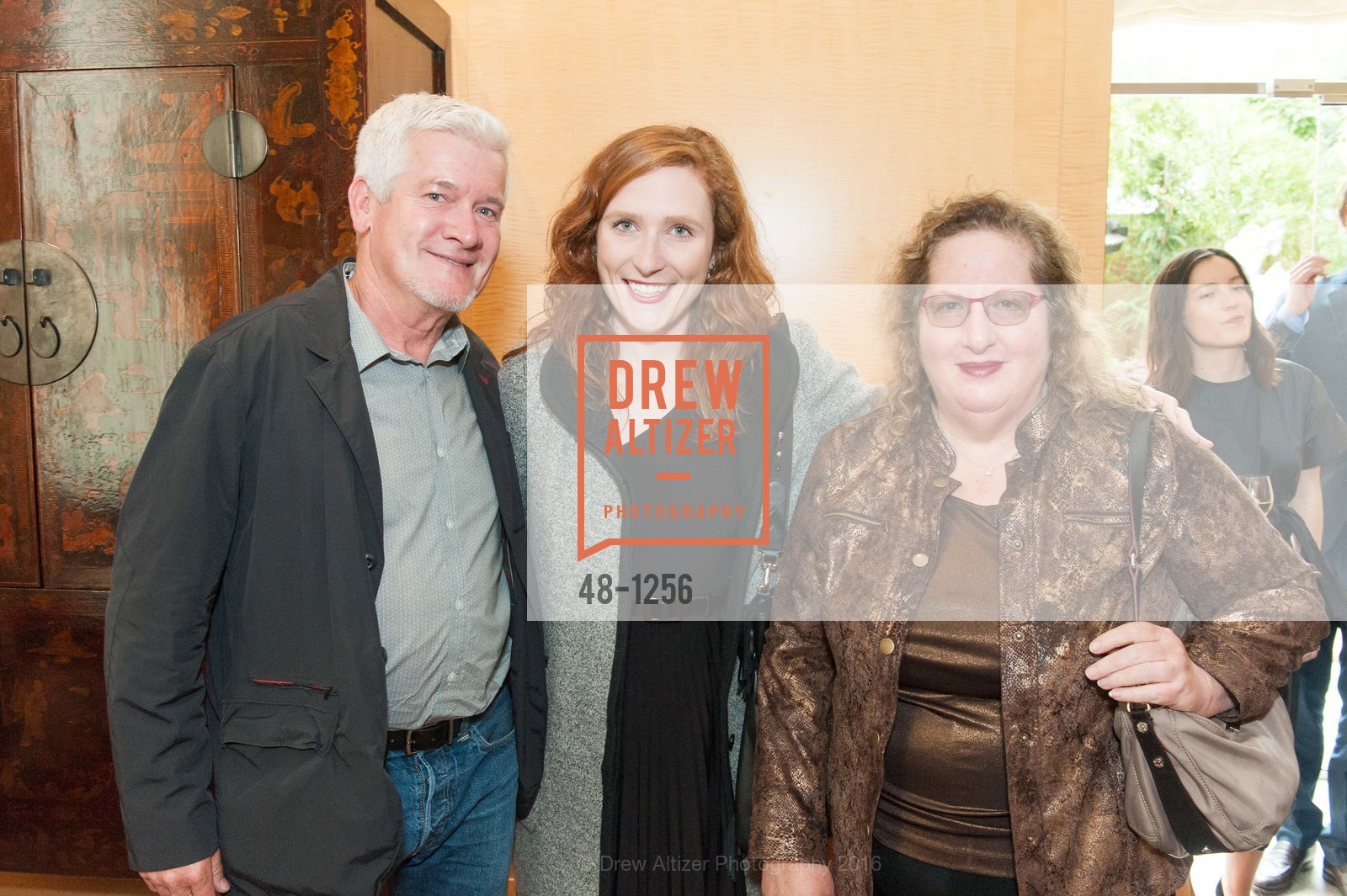 Tim Branam, Jennifer Rosenthal, Marjorie Poore, The Asian Art Museum Honors Their Unsung Heroes, Asian Art Museum, The Peterson Room. 200 Larkin St, June 7th, 2016, Photo #48-1256 Tim Branam, Jennifer Rosenthal, Marjorie Poore, Photo #48-1256
