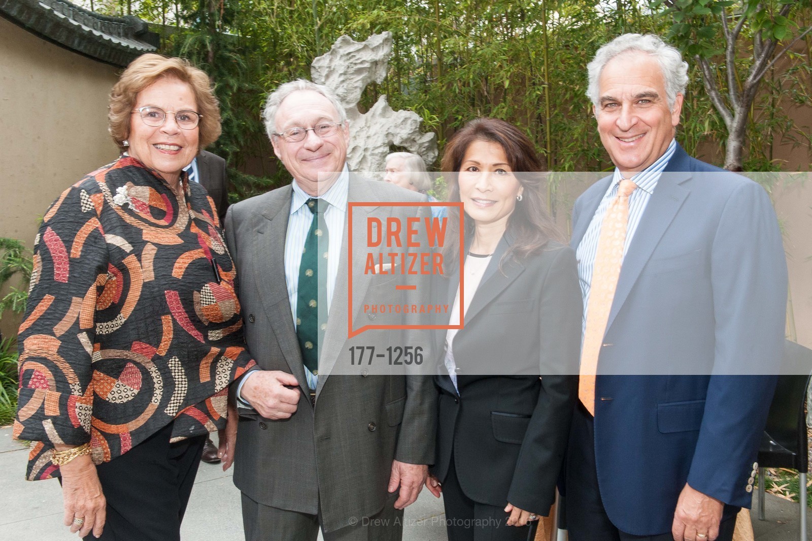 Connie McHugh, Stephen Suzman, Suzanne Lucas, Gary Lucas, The Asian Art Museum Honors Their Unsung Heroes, Asian Art Museum, The Peterson Room. 200 Larkin St, June 7th, 2016, Photo #177-1256 Connie McHugh, Stephen Suzman, Suzanne Lucas, Gary Lucas, Photo #177-1256