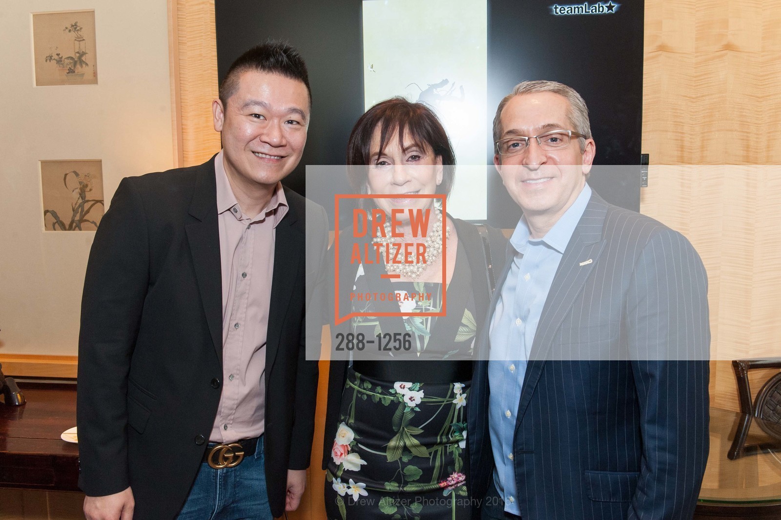 Kevin Hsu, Kay Rousseau, Thomas Brown, The Asian Art Museum Honors Their Unsung Heroes, Asian Art Museum, The Peterson Room. 200 Larkin St, June 7th, 2016, Photo #288-1256 Kevin Hsu, Kay Rousseau, Thomas Brown, Photo #288-1256
