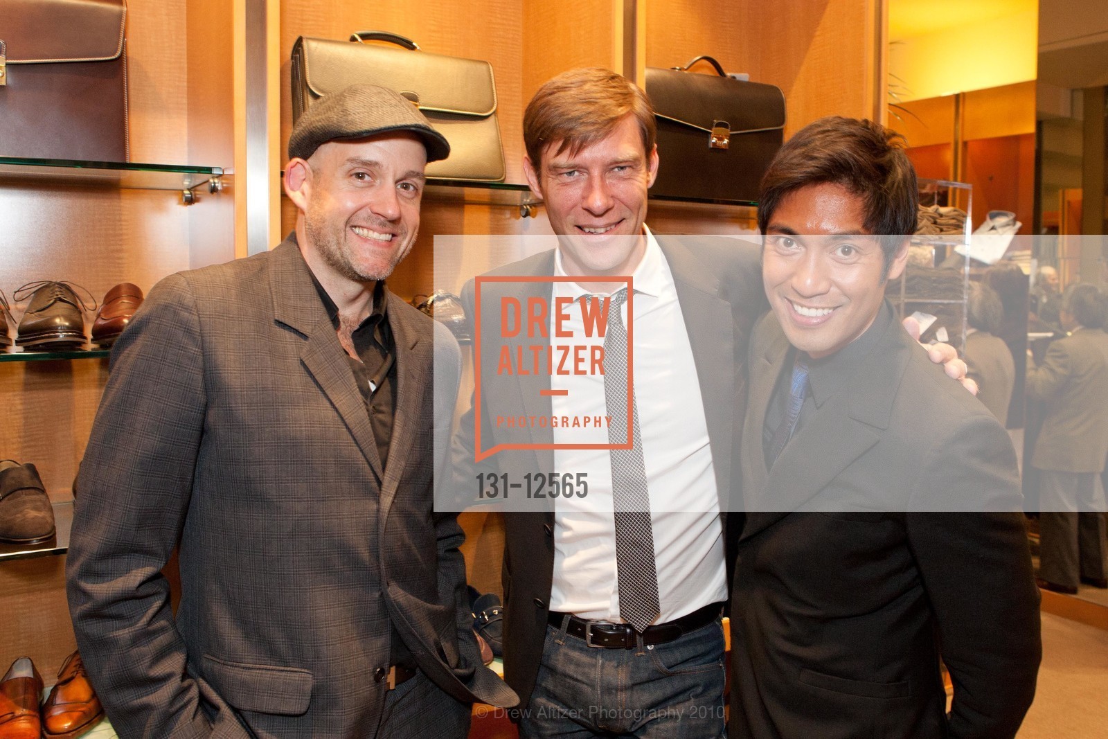 Steve Middleton, Anton Prack, Gary James, Wilkes Bashford Hosts a Pre-Gala Cocktail Reception For for AMFAR, US, October 6th, 2010, Photo #131-12565 Steve Middleton, Anton Prack, Gary James, Photo #131-12565