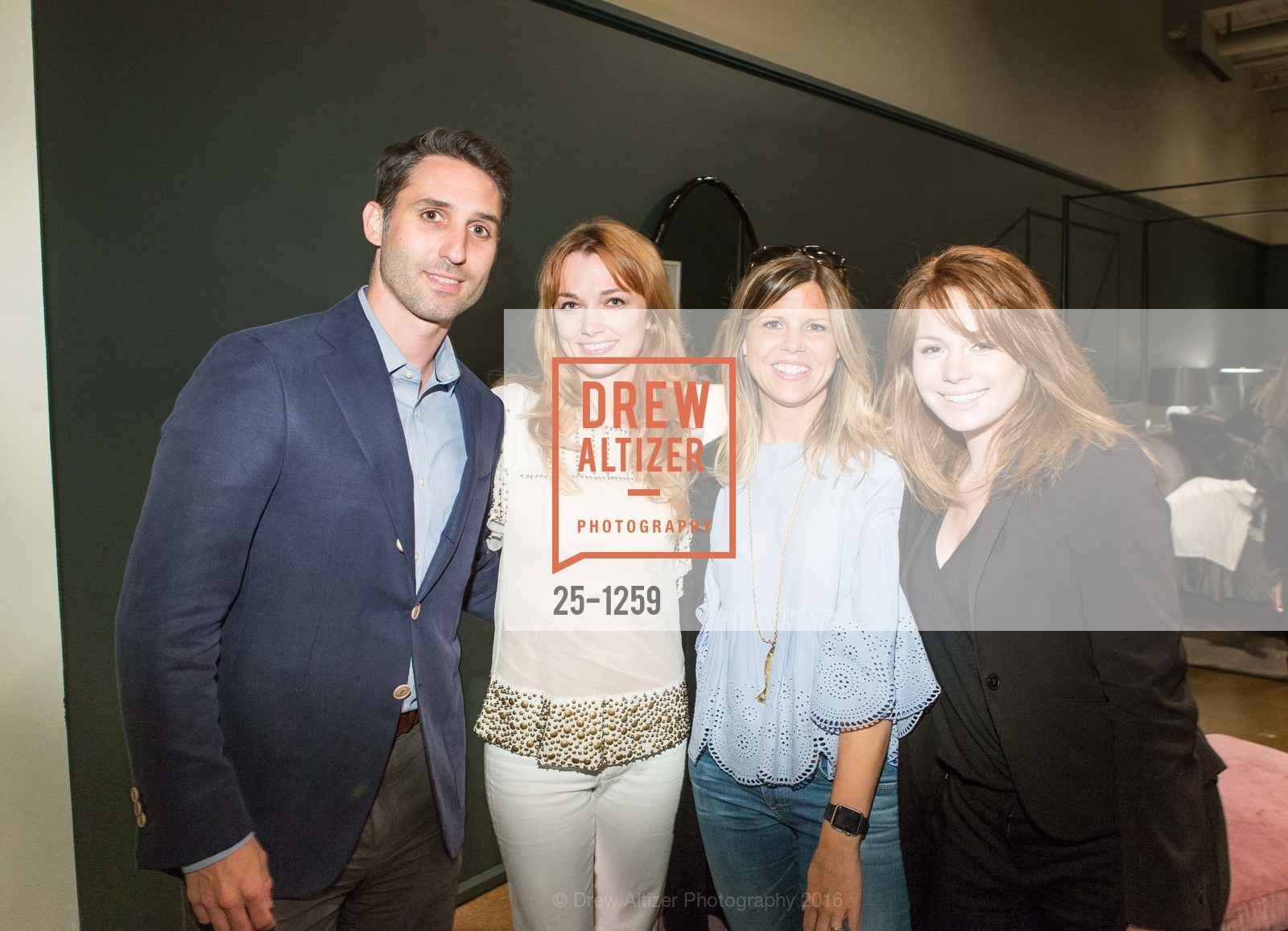 Christian Poppert, Rachel Blindauer, Regan Baker, Brittney Andrews, Kara Mann Collection for Baker | Milling Road Private Dinner, Baker San Francisco. San Francisco Designer Center, Suite 410, June 8th, 2016, Photo #25-1259 Christian Poppert, Rachel Blindauer, Regan Baker, Brittney Andrews, Photo #25-1259