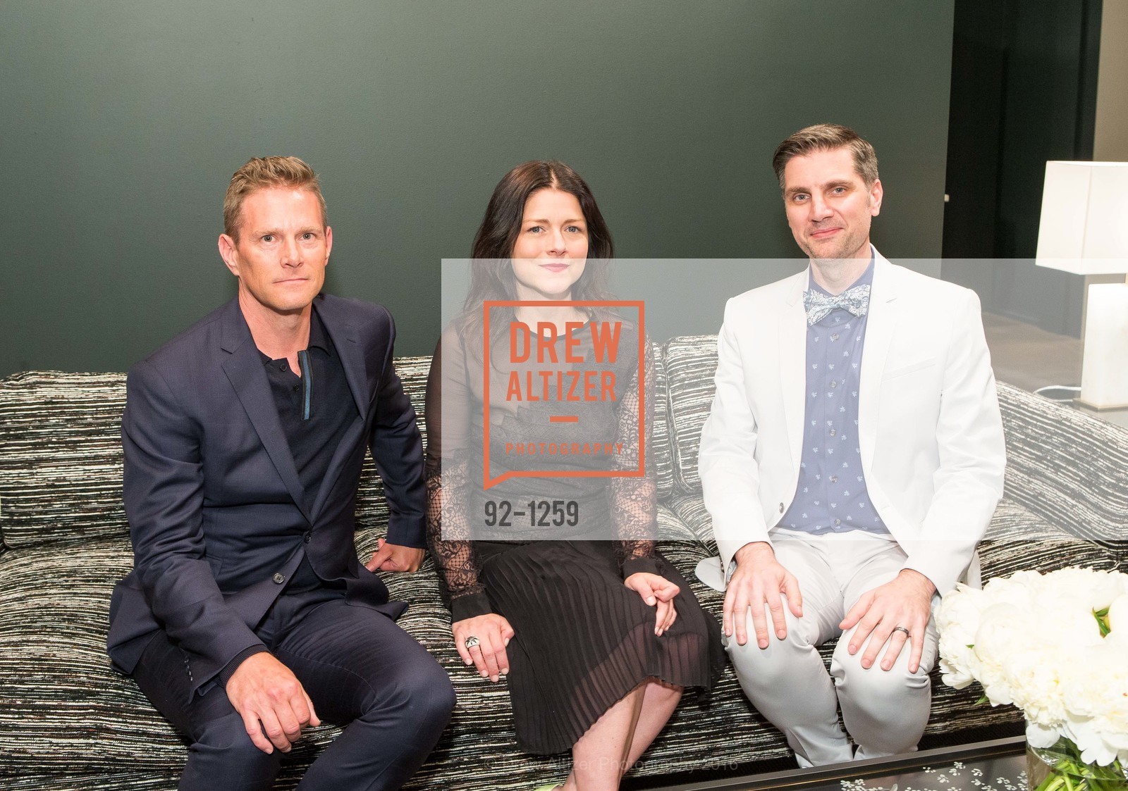 Kirk Marlow, Kara Mann, Jamie Martin, Kara Mann Collection for Baker | Milling Road Private Dinner, Baker San Francisco. San Francisco Designer Center, Suite 410, June 8th, 2016, Photo #92-1259 Kirk Marlow, Kara Mann, Jamie Martin, Photo #92-1259