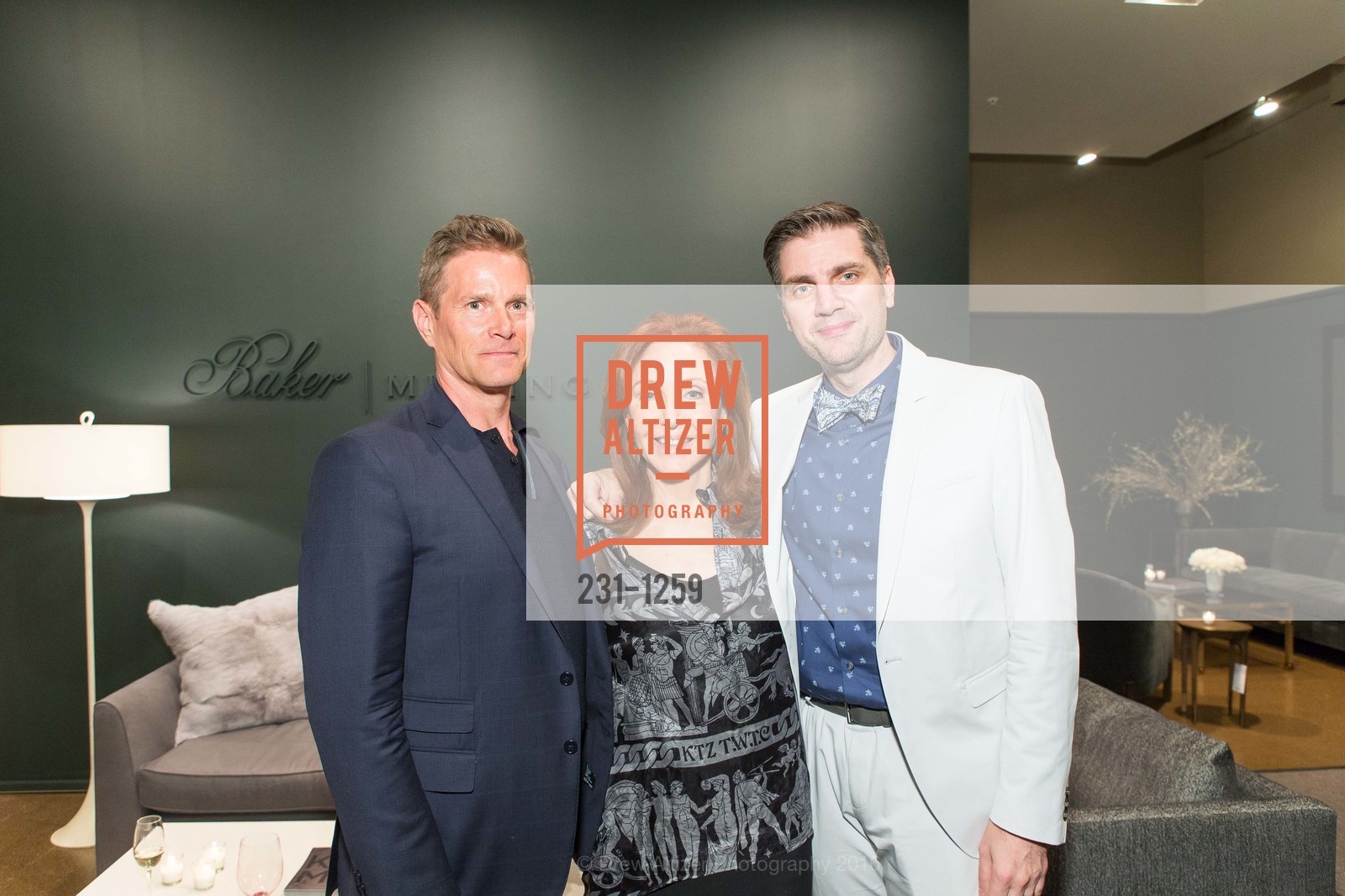 Kirk Marlow, April Sheldon, Jamie Martin, Kara Mann Collection for Baker | Milling Road Private Dinner, Baker San Francisco. San Francisco Designer Center, Suite 410, June 8th, 2016, Photo #231-1259 Kirk Marlow, April Sheldon, Jamie Martin, Photo #231-1259
