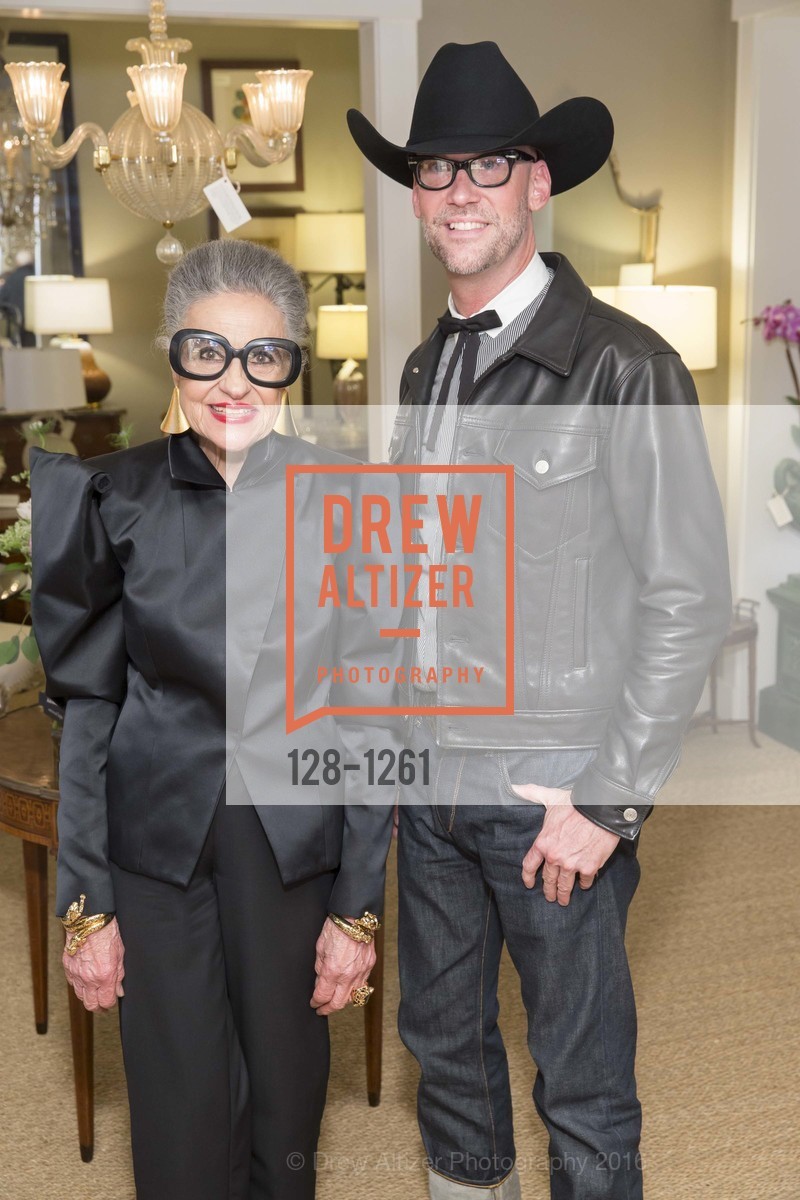 Joy Venturini Bianchi, Tim Whalen, Advanced Style: Older & Wiser: Book Signing with Joy Bianchi and author Ari Seth Cohen at epoca Antiques, Epoca. 1700 16th Street, June 9th, 2016, Photo #128-1261 Joy Venturini Bianchi, Tim Whalen, Photo #128-1261