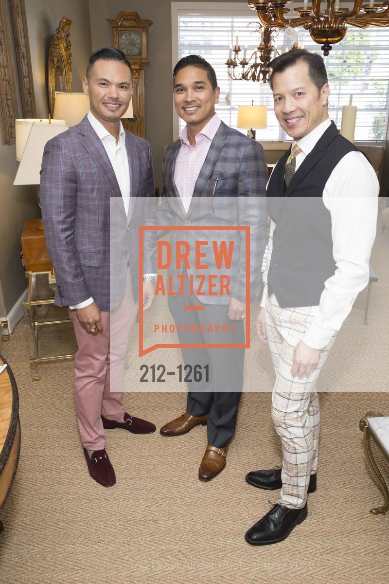 Jason Legaspi, Randy Ansaldo, Kevin Yee, Advanced Style: Older & Wiser: Book Signing with Joy Bianchi and author Ari Seth Cohen at epoca Antiques, Epoca. 1700 16th Street, June 9th, 2016, Photo #212-1261 Jason Legaspi, Randy Ansaldo, Kevin Yee, Photo #212-1261