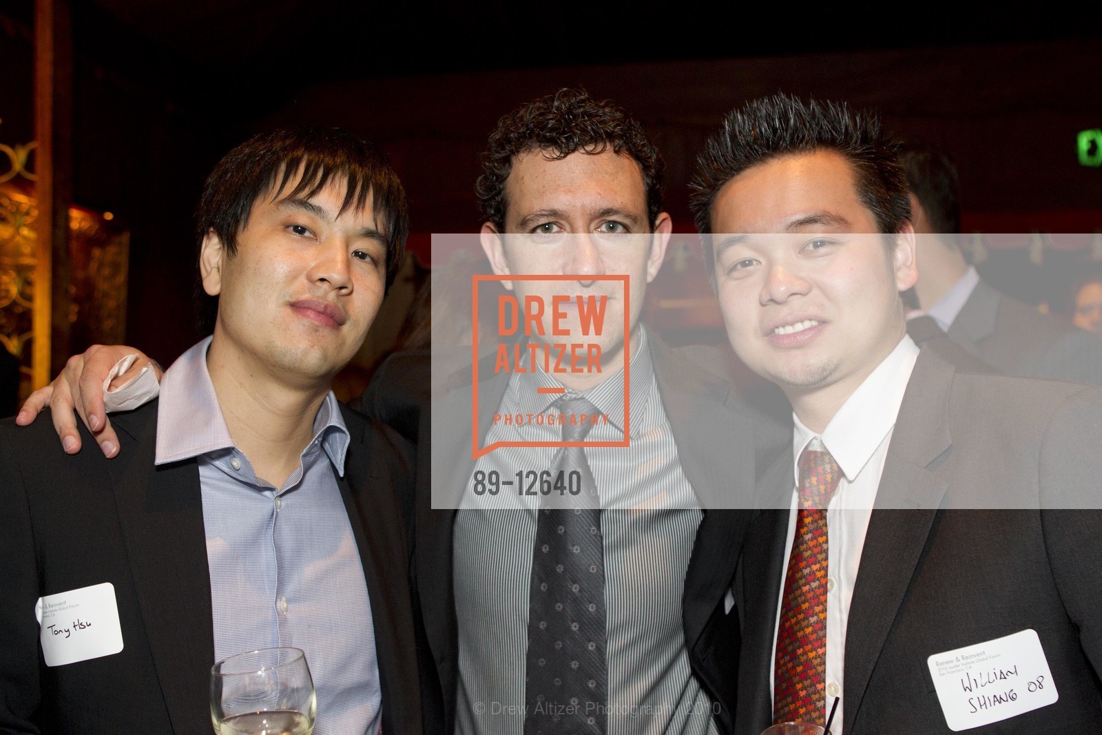 Tony Hsu, Ben Meyer, William Shiang, Lauder Institute Dinner/Dance at Bimbo's 365 Club, US, October 4th, 2010, Photo #89-12640 Tony Hsu, Ben Meyer, William Shiang, Photo #89-12640