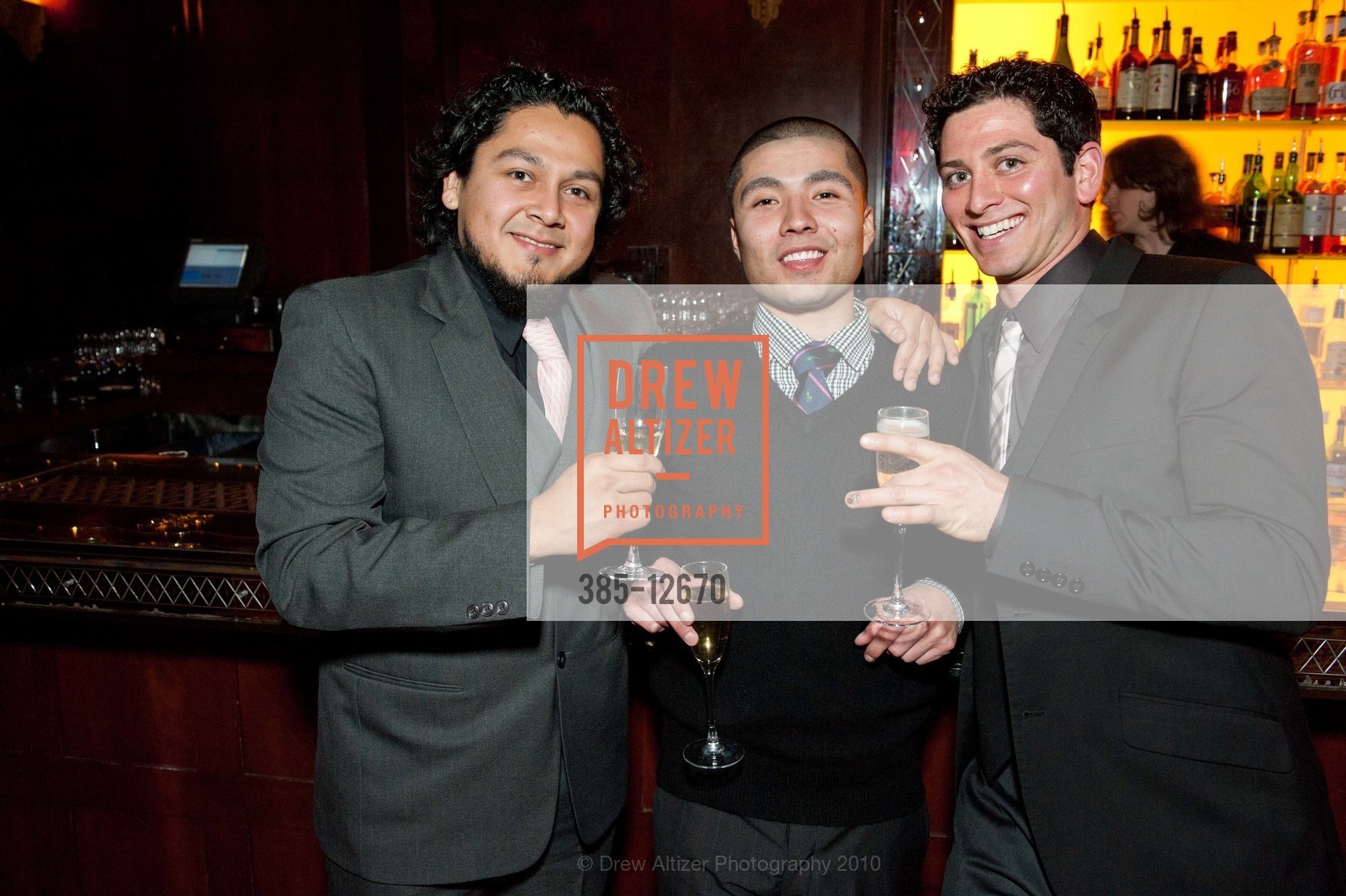 Roberto Mejia, Joey Lucero, Paul Whiteman, The San Francisco Social Celebrates New Year's Eve, The Clift Hotel. 495 Geary St, December 31st, 2010, Photo #385-12670 Roberto Mejia, Joey Lucero, Paul Whiteman, Photo #385-12670