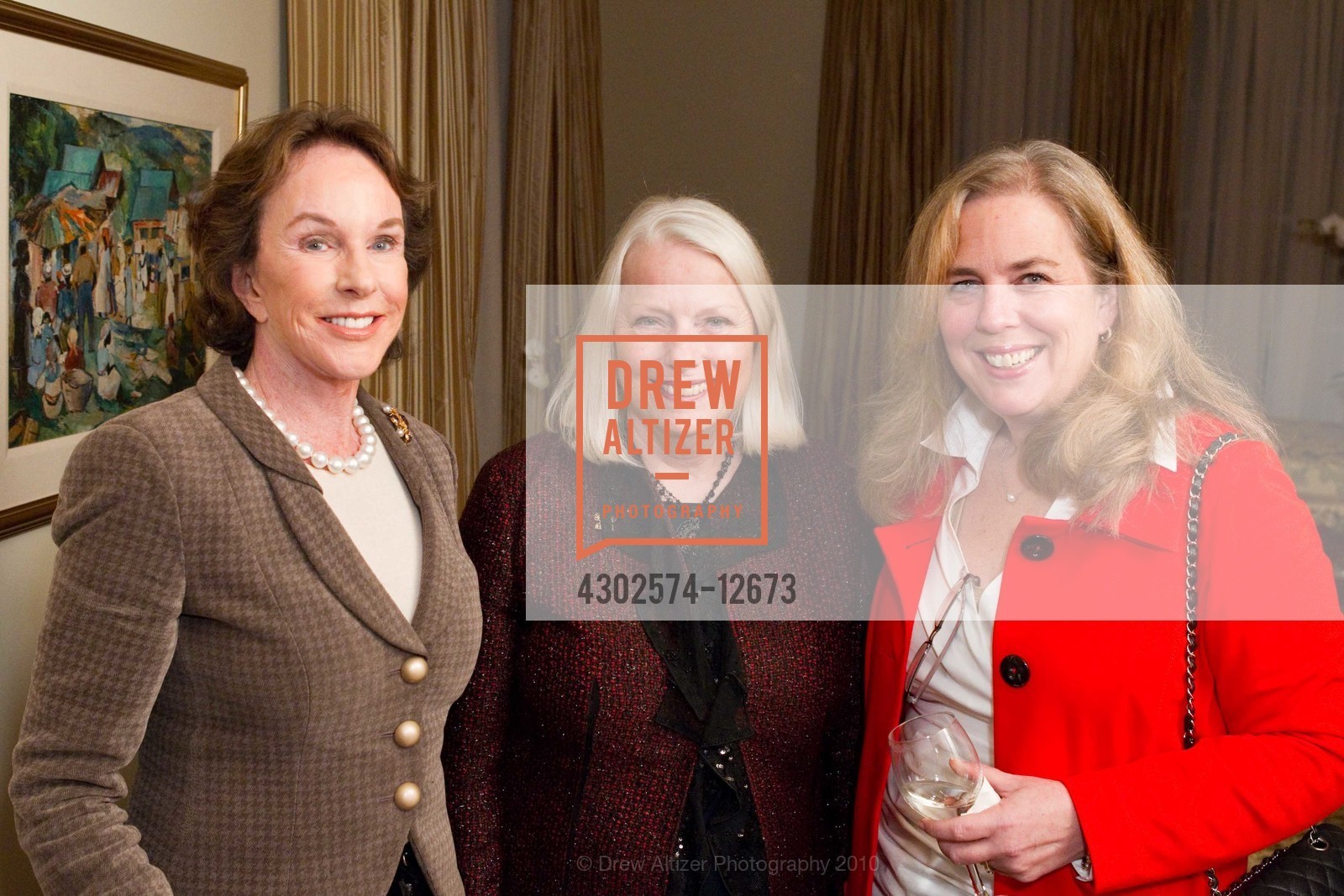 Joan Corrigan, Carmela Welte, Celine Curran, Pamela Joyner Hosts National CASA Sponsor’s Reception, US, February 3rd, 2010, Photo #4302574-12673 Joan Corrigan, Carmela Welte, Celine Curran, Photo #4302574-12673