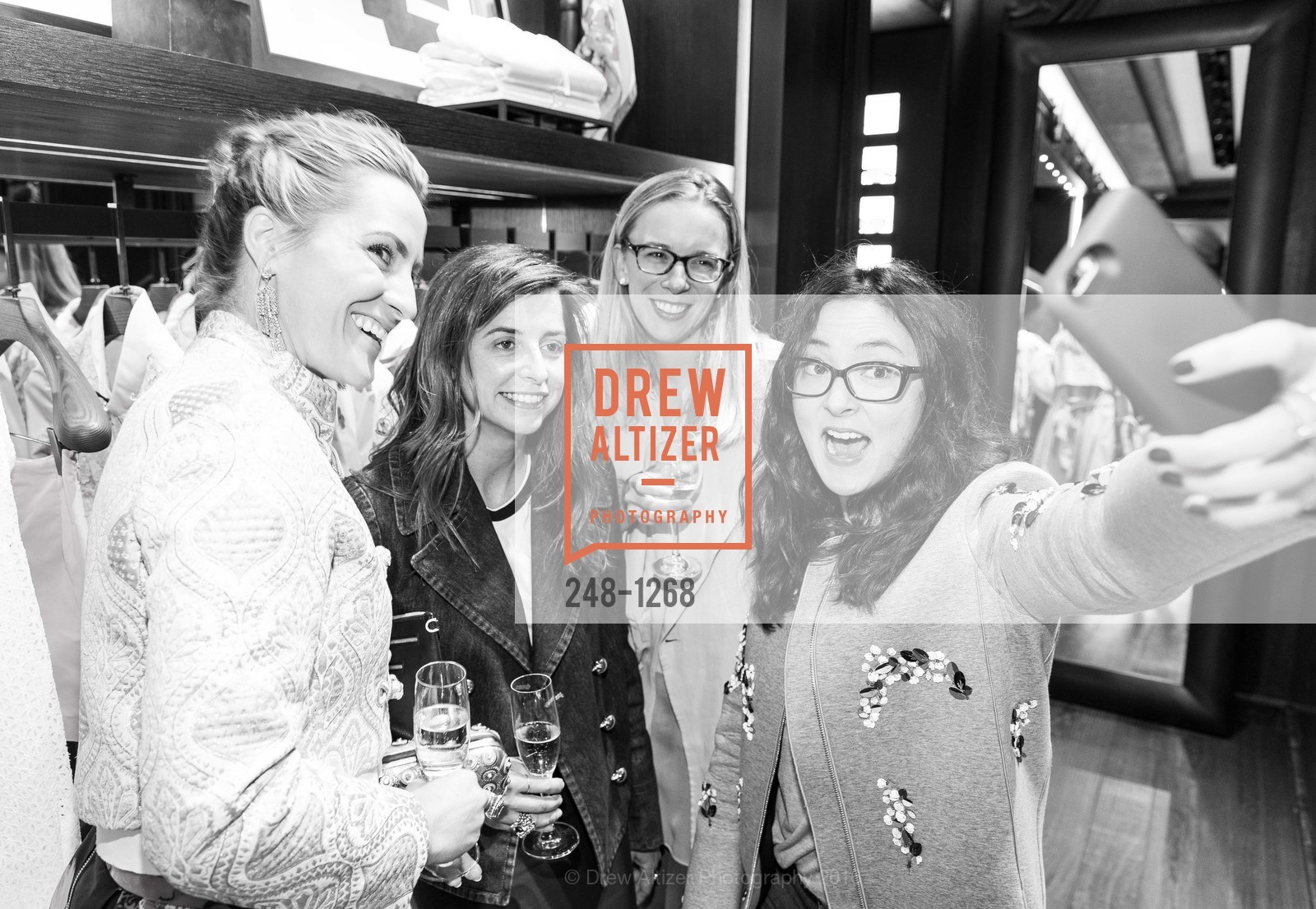 Ursula Damani, Emily Holt, Katie Telischak, Julia Erdman, Moncler San Francisco Opening Cocktail with Robb Report, Moncler San Francisco Boutique. 212 Stockton Street, June 14th, 2016, Photo #248-1268 Ursula Damani, Emily Holt, Katie Telischak, Julia Erdman, Photo #248-1268