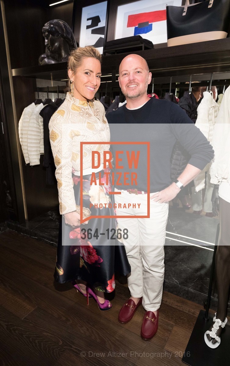 Ursula Damani, David Nash, Moncler San Francisco Opening Cocktail with Robb Report, Moncler San Francisco Boutique. 212 Stockton Street, June 14th, 2016, Photo #364-1268 Ursula Damani, David Nash, Photo #364-1268