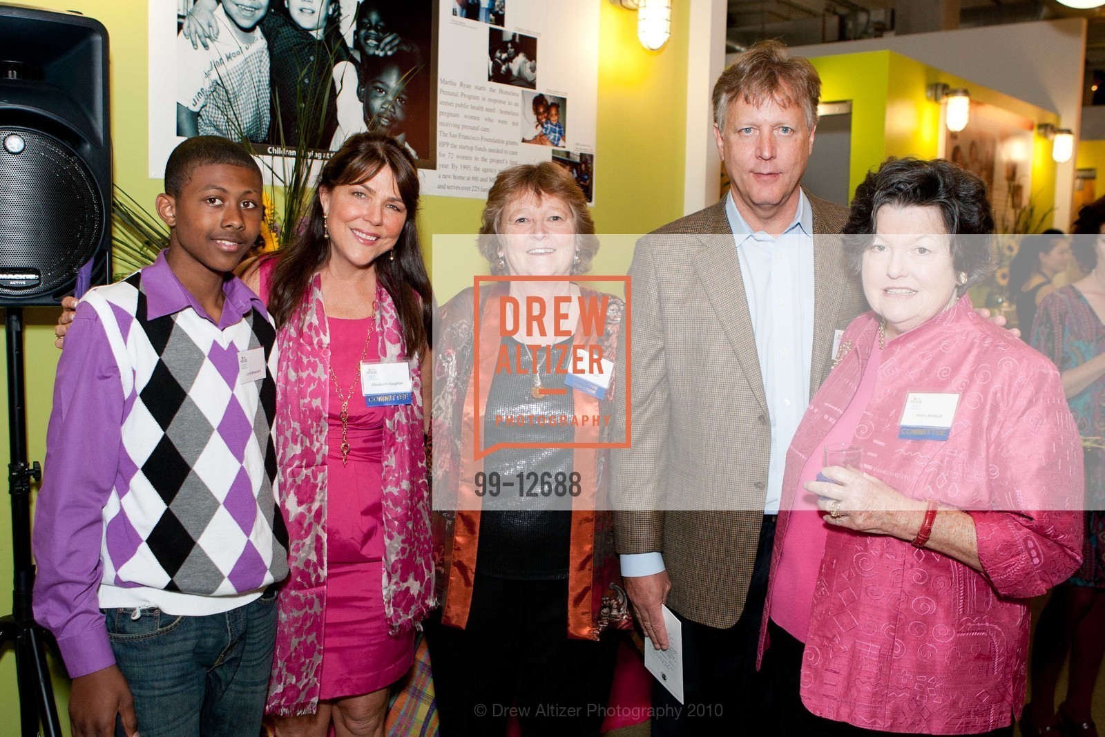 Lord Broussard, Elizabeth Vaughan, Martha Ryan, Greg Vaughan, Moira Kimball, Homeless Prenatal Program's OUR HOUSE 2010, Homeless Prenatal Program Office. 2500 18th Street, May 22nd, 2010, Photo #99-12688 Lord Broussard, Elizabeth Vaughan, Martha Ryan, Greg Vaughan, Moira Kimball, Photo #99-12688