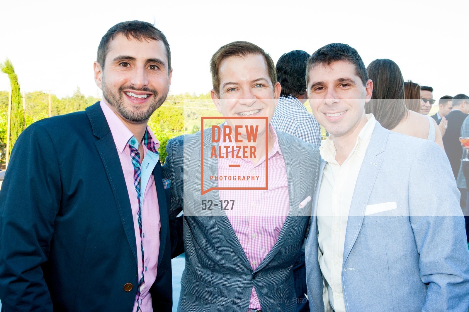 Cassio Alves, Trent Norris, Zack Allen, An Evening in the Vineyard hosted by JACK CALHOUN & TRENT NORRIS, Jack Calhoun & Trent Norris Vineyard. 3393 Dry Creek Road, Healdsburg CA 95448, May 22nd, 2015,Drew Altizer, Drew Altizer Photography, full-service agency, private events, San Francisco photographer, photographer california