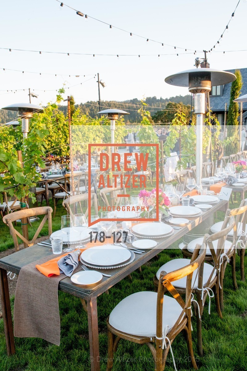 Atmosphere, An Evening in the Vineyard hosted by JACK CALHOUN & TRENT NORRIS, Jack Calhoun & Trent Norris Vineyard. 3393 Dry Creek Road, Healdsburg CA 95448, May 22nd, 2015,Drew Altizer, Drew Altizer Photography, full-service agency, private events, San Francisco photographer, photographer california
