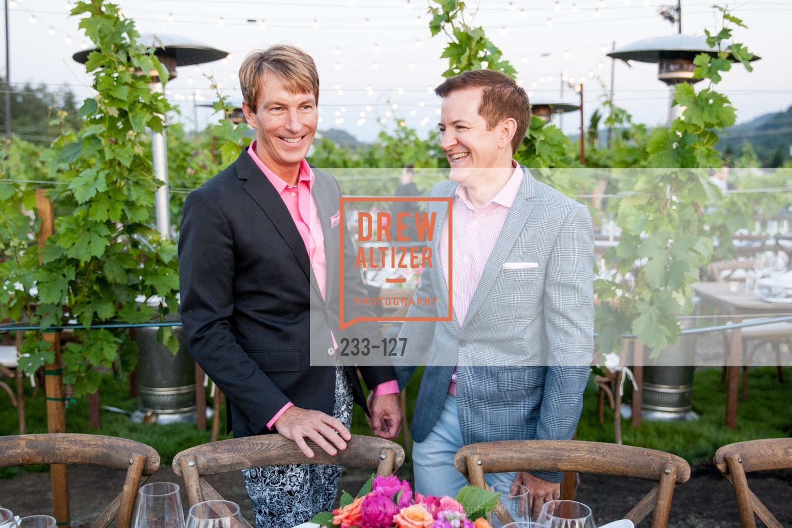 Jack Calhoun, Trent Norris, An Evening in the Vineyard hosted by JACK CALHOUN & TRENT NORRIS, Jack Calhoun & Trent Norris Vineyard. 3393 Dry Creek Road, Healdsburg CA 95448, May 22nd, 2015