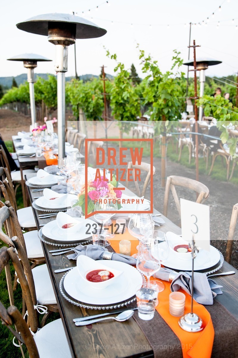 Atmosphere, An Evening in the Vineyard hosted by JACK CALHOUN & TRENT NORRIS, Jack Calhoun & Trent Norris Vineyard. 3393 Dry Creek Road, Healdsburg CA 95448, May 22nd, 2015,Drew Altizer, Drew Altizer Photography, full-service agency, private events, San Francisco photographer, photographer california