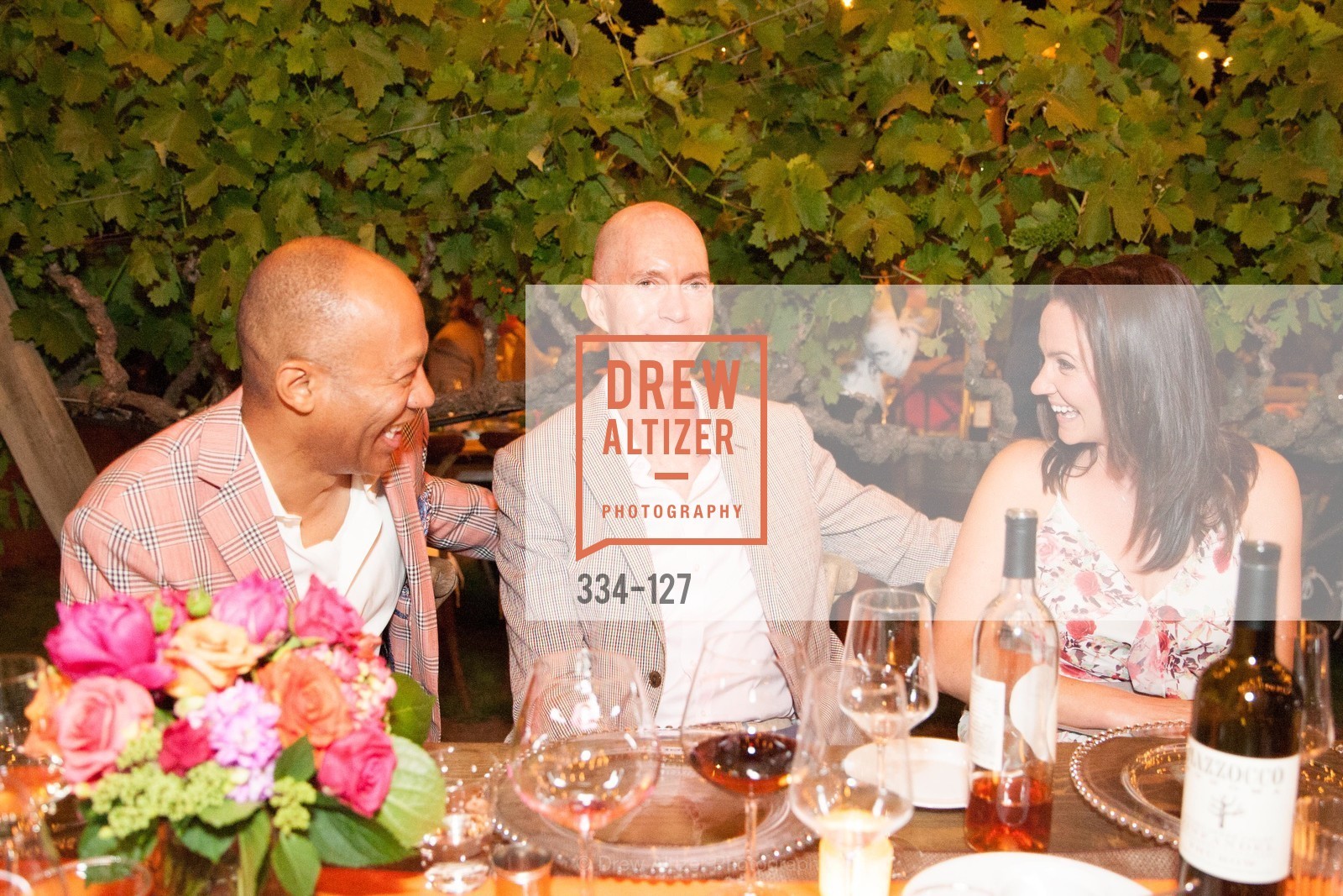 Ken McNeely, Curt Kirschner, Jennifer Jigalin, An Evening in the Vineyard hosted by JACK CALHOUN & TRENT NORRIS, Jack Calhoun & Trent Norris Vineyard. 3393 Dry Creek Road, Healdsburg CA 95448, May 22nd, 2015,Drew Altizer, Drew Altizer Photography, full-service event agency, private events, San Francisco photographer, photographer California